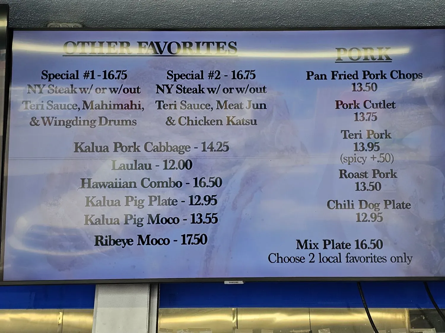 Menu 5