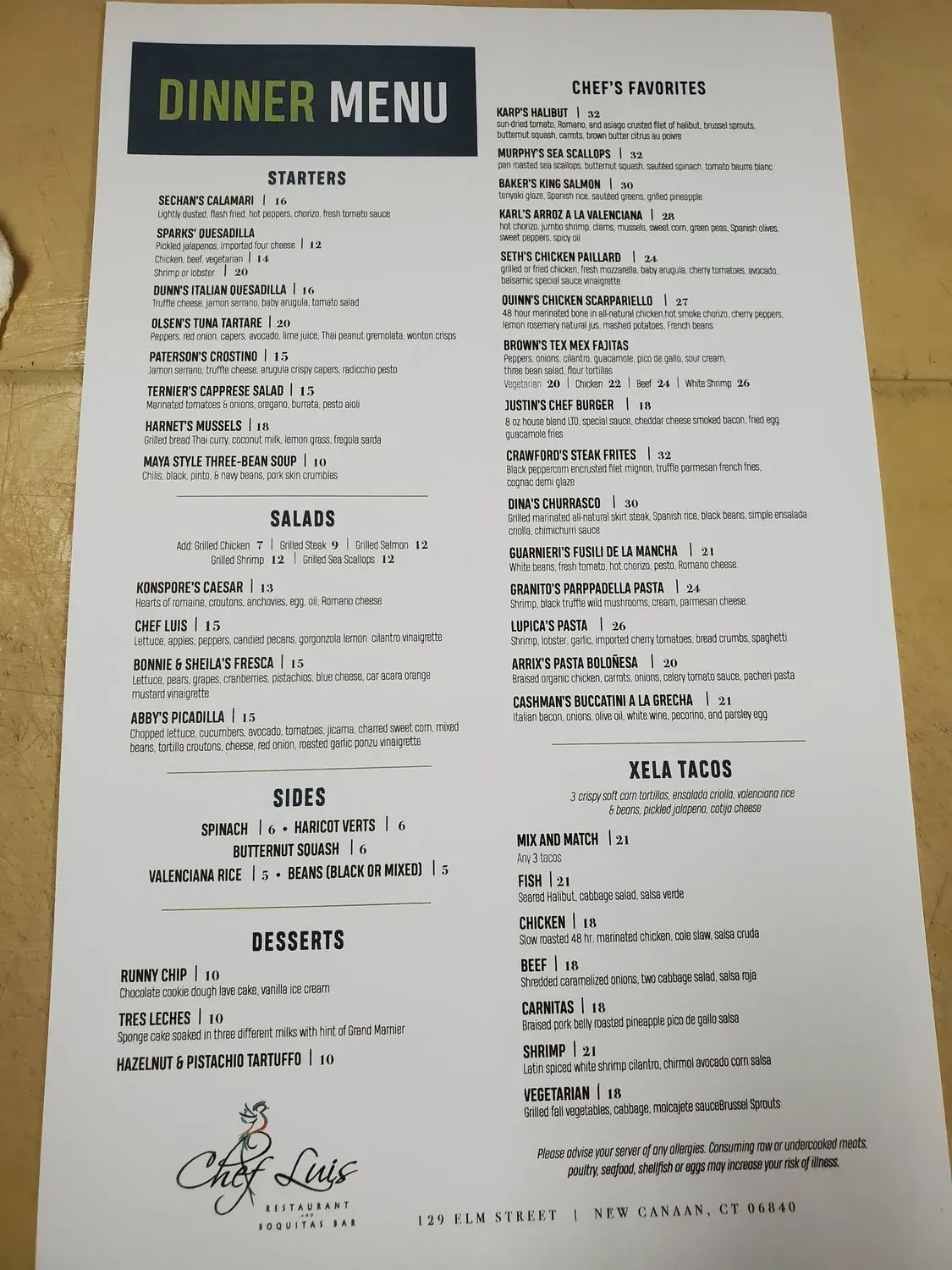 Menu 1