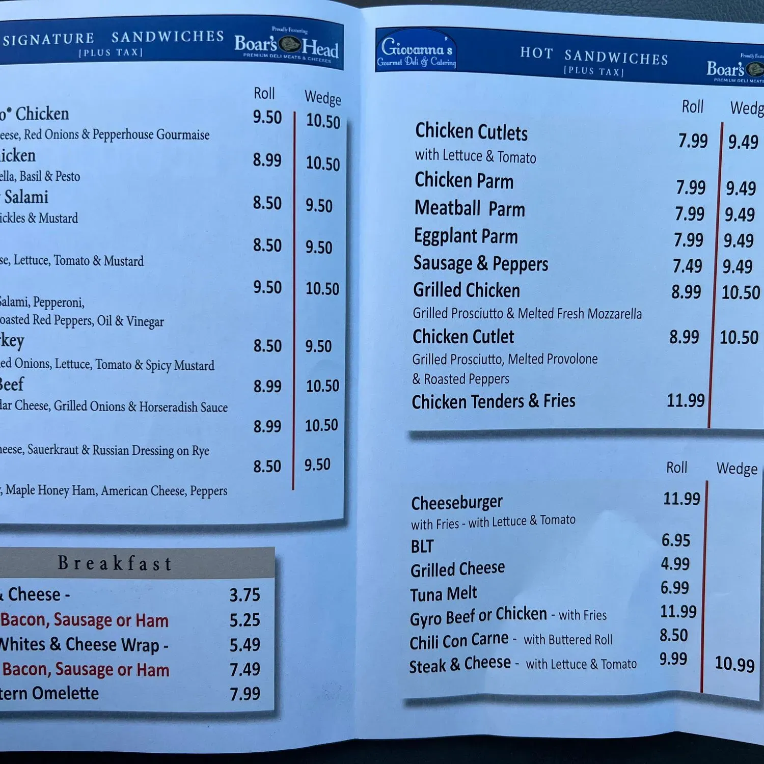 Menu 1