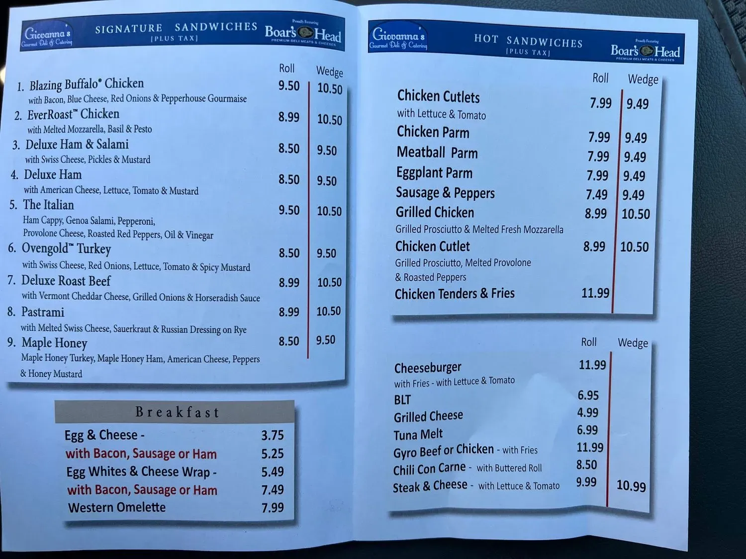 Menu 1