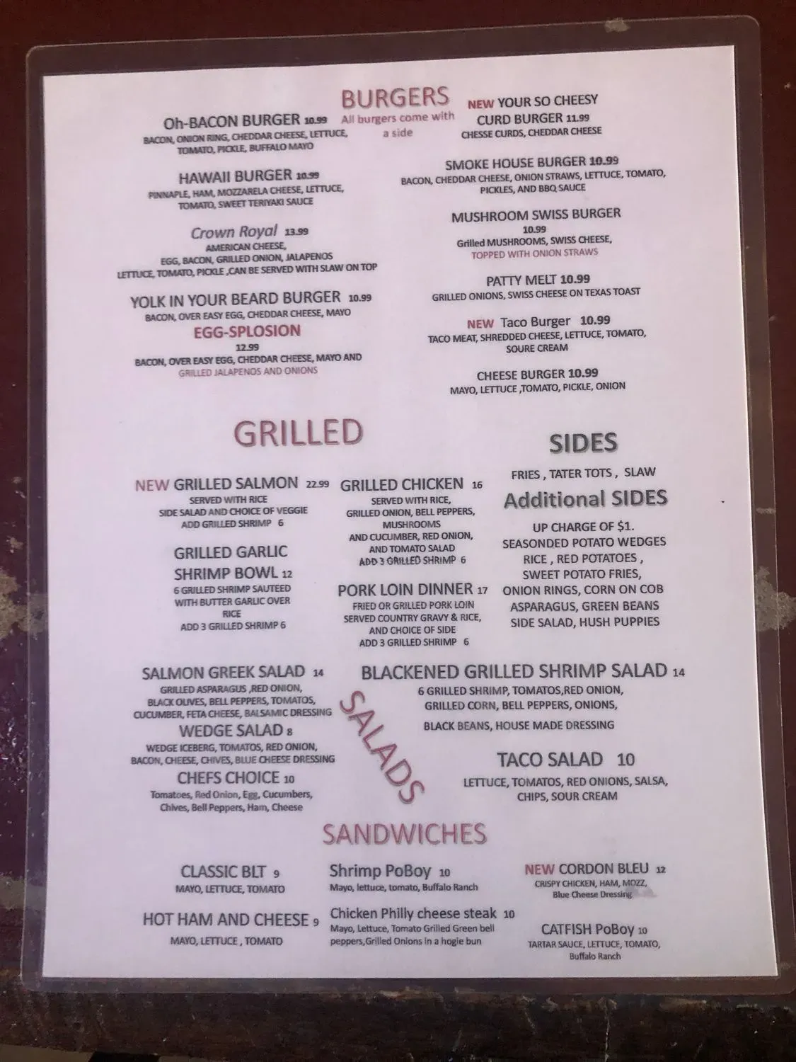 Menu 5