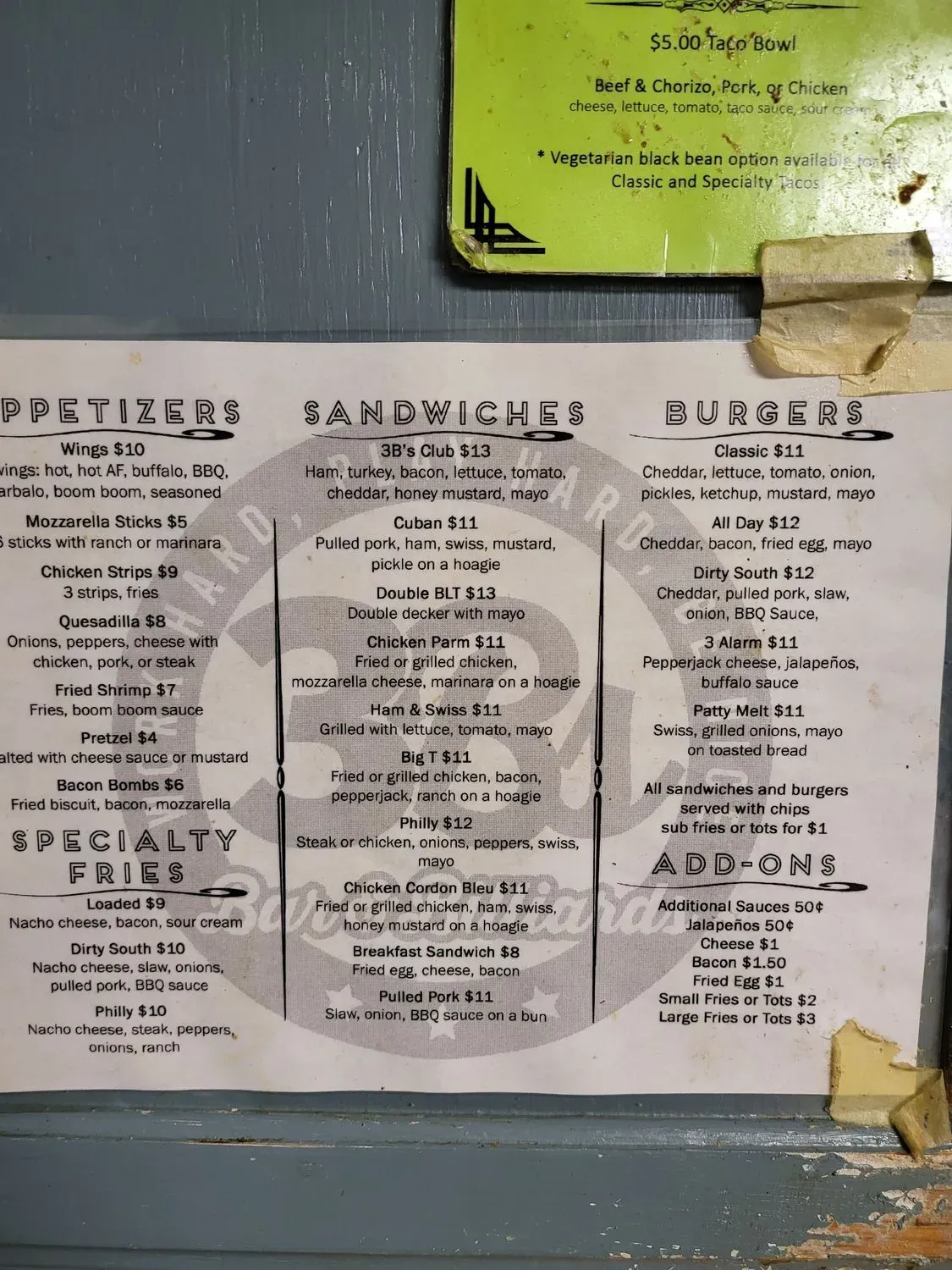 Menu 3