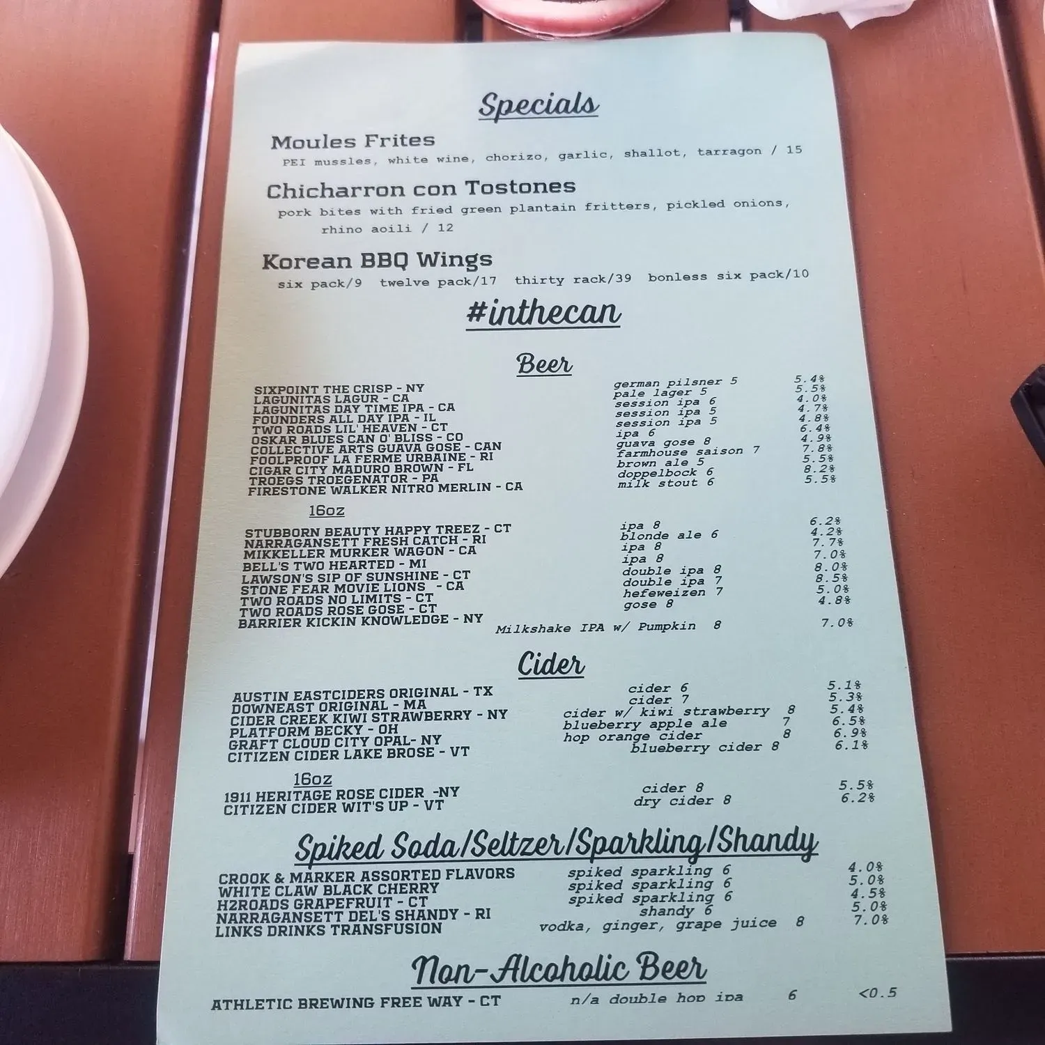 Menu 6