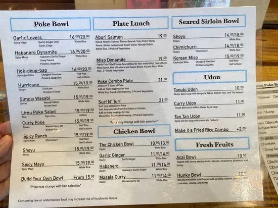 Menu 5