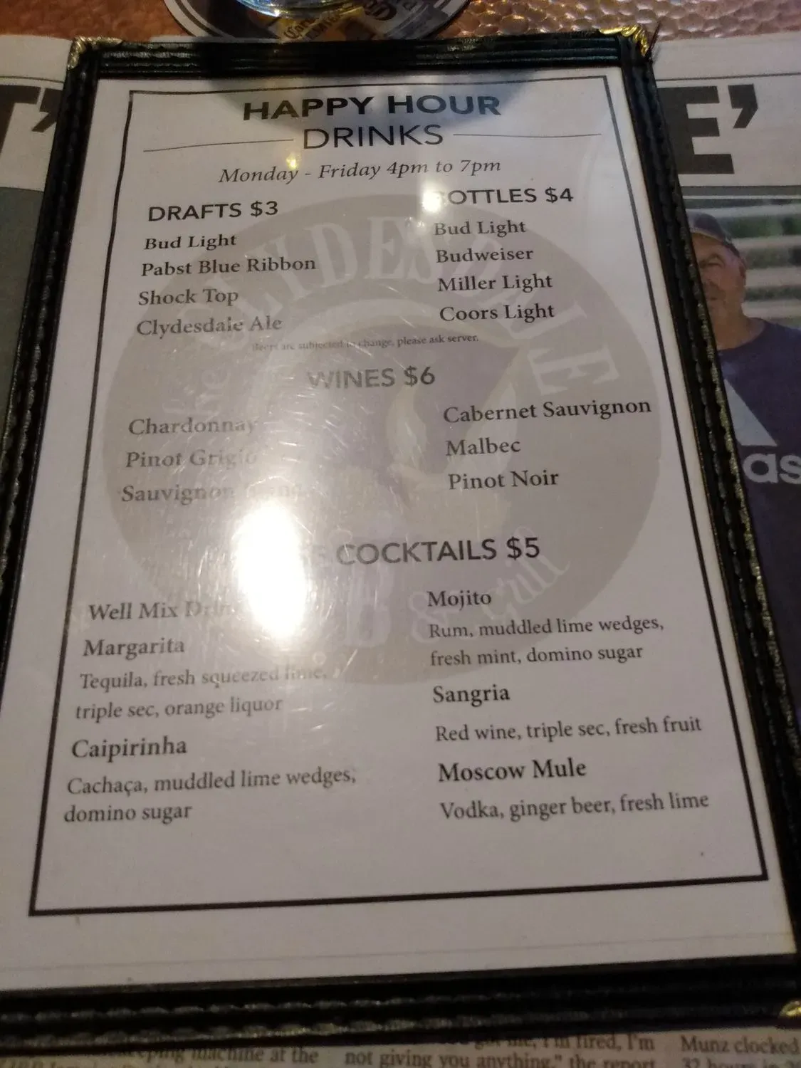 Menu 5