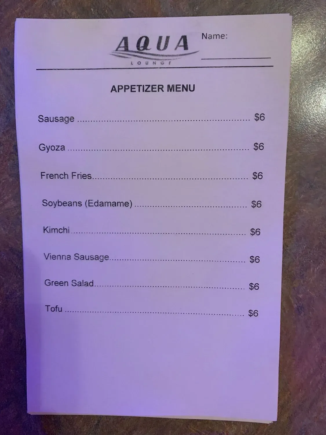 Menu 3