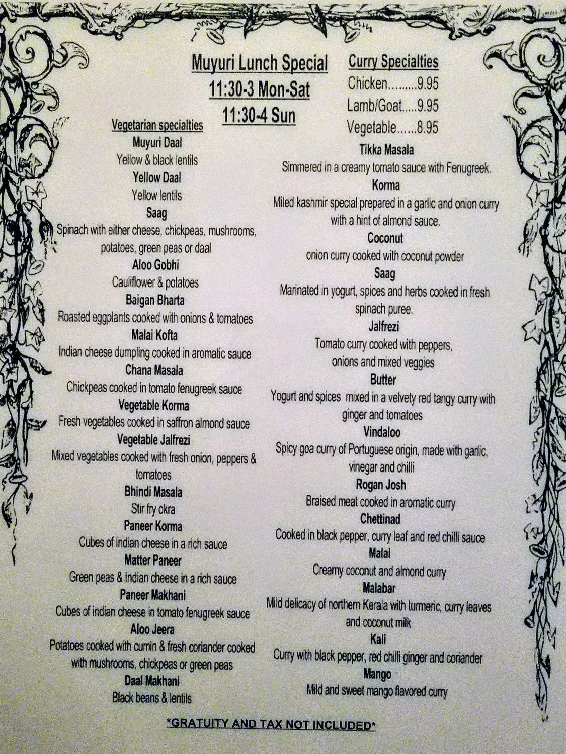 Menu 5