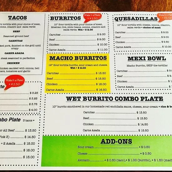 Menu 1