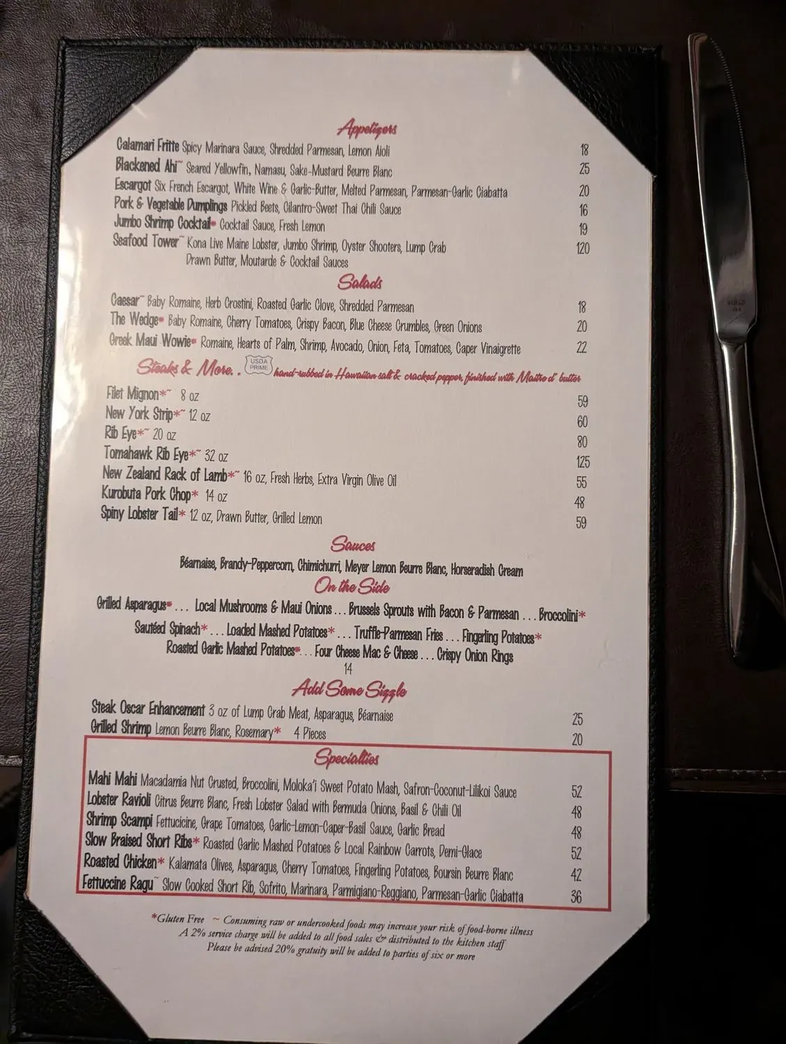 Menu 5