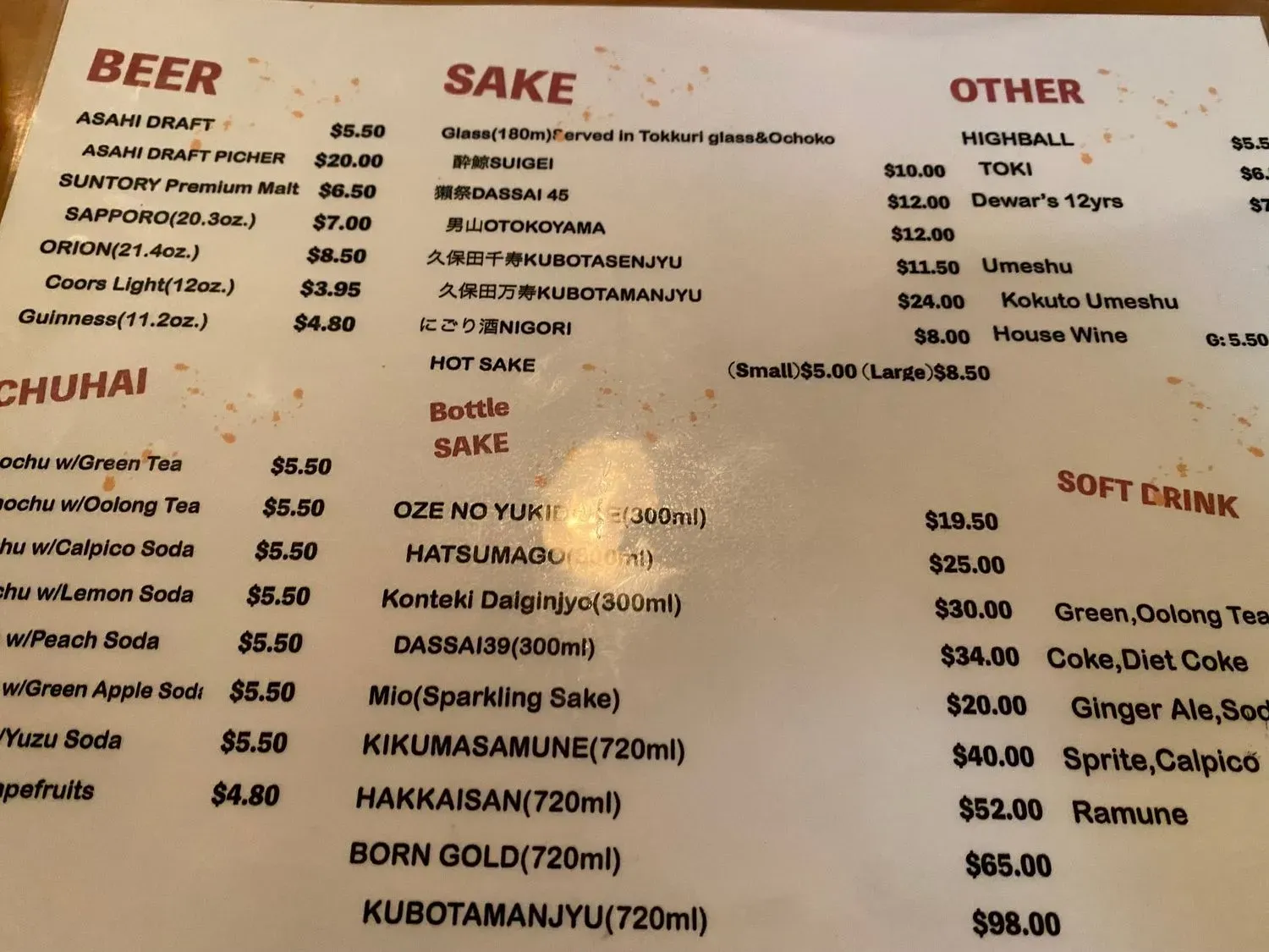 Menu 3