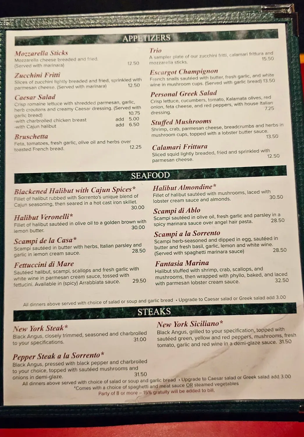 Menu 1