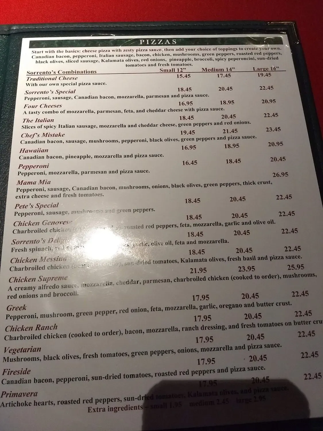 Menu 5