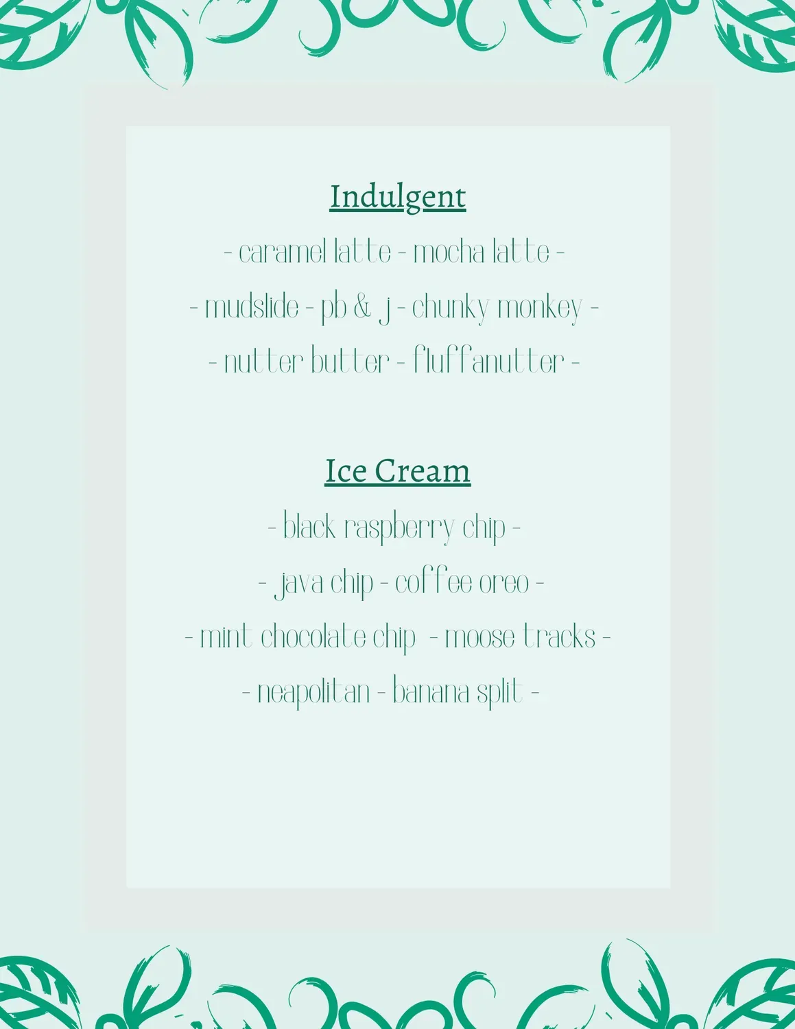 Menu 5