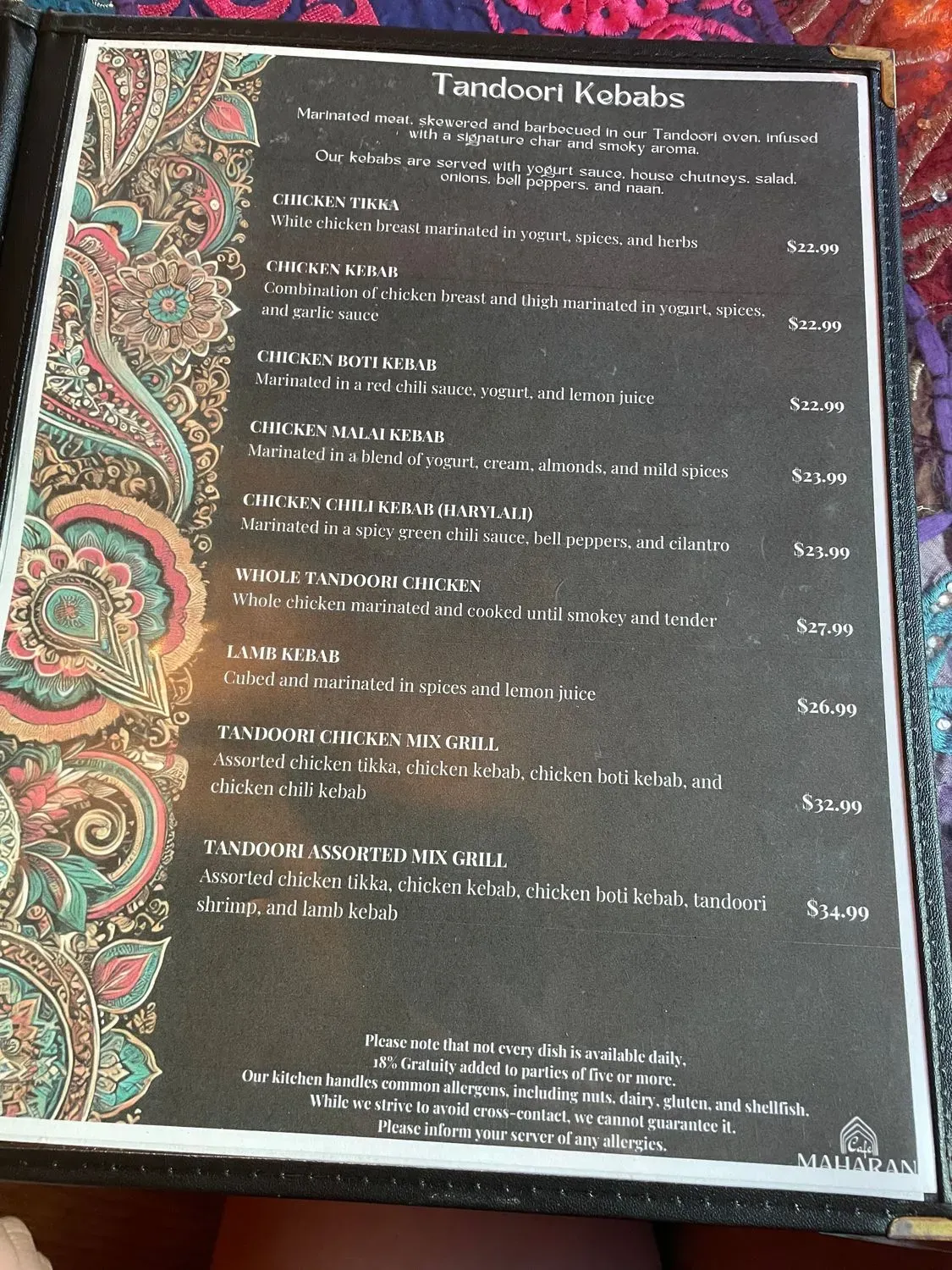 Menu 6