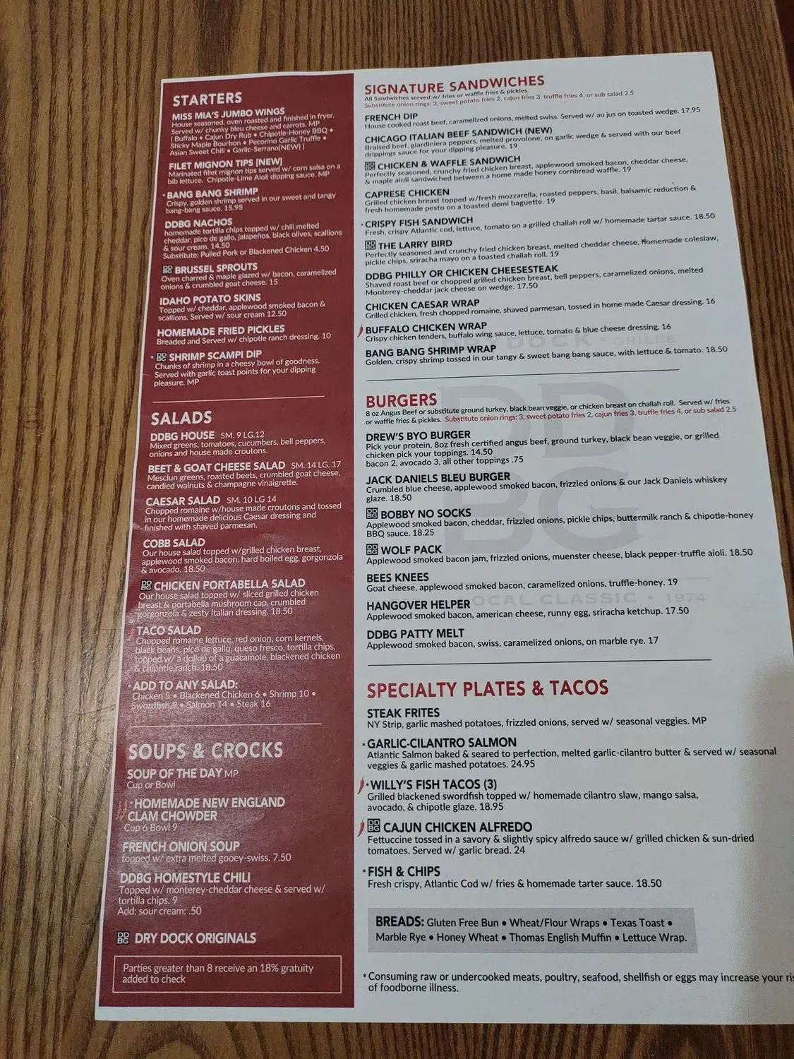 Menu 5