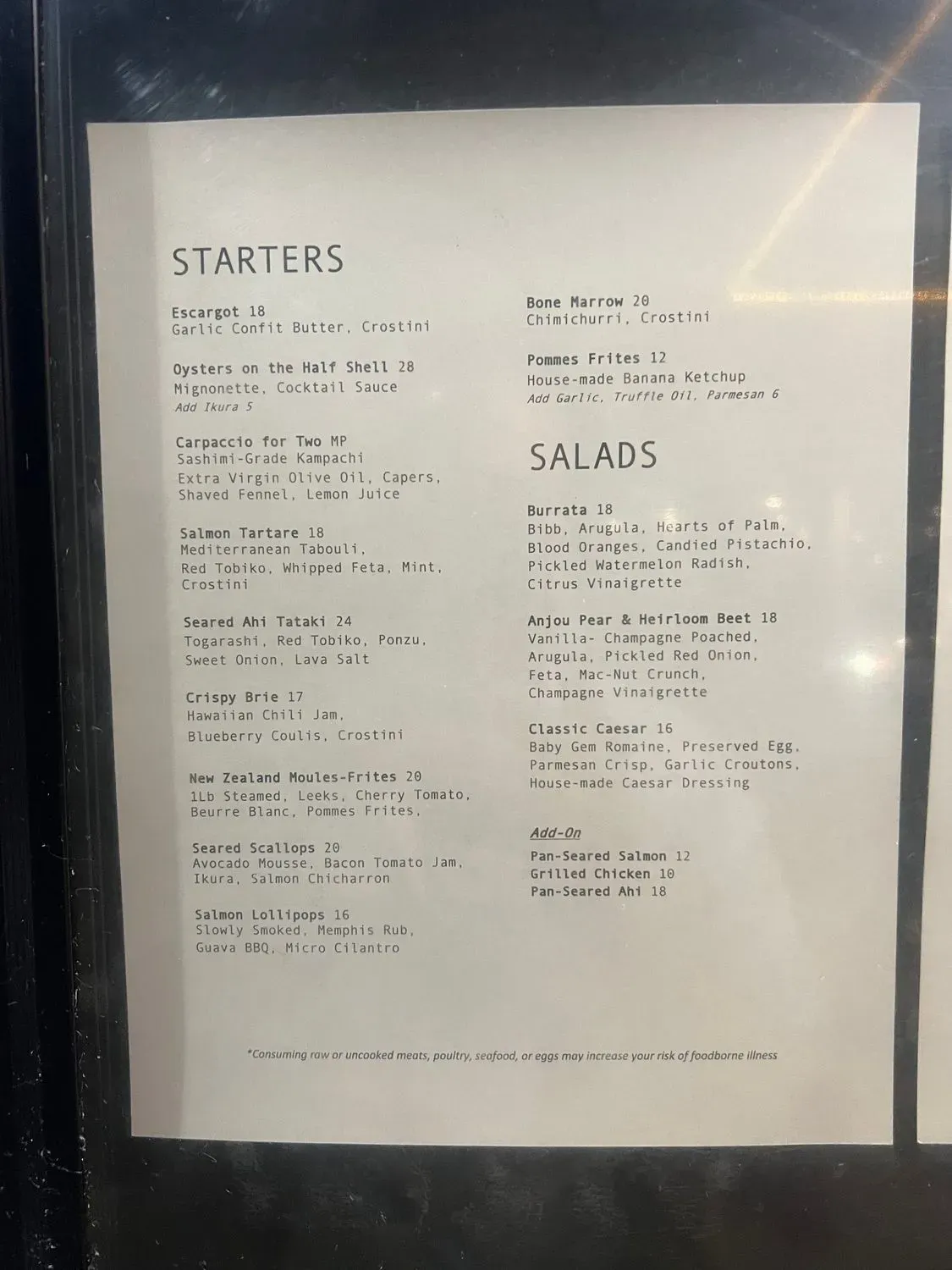 Menu 1