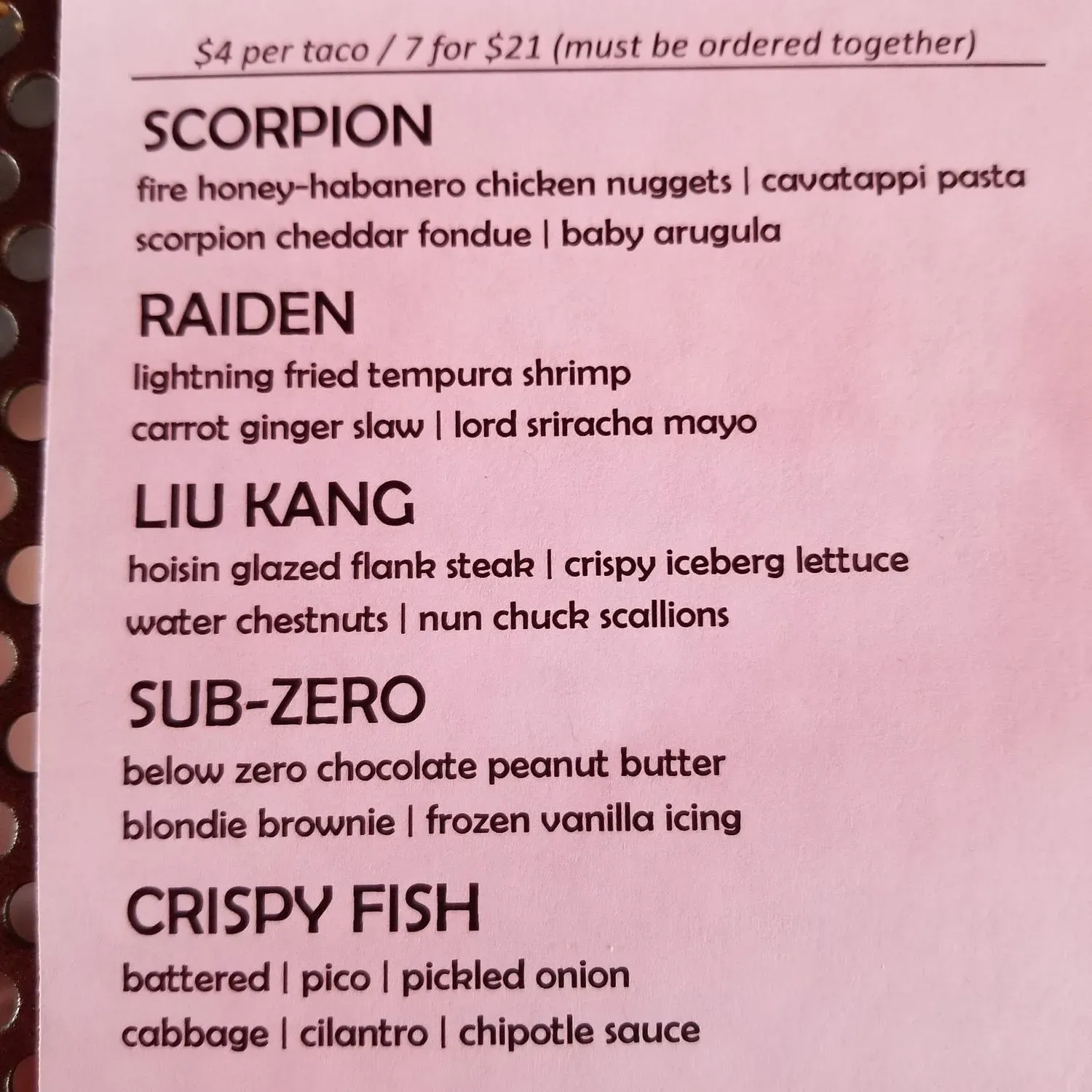 Menu 2