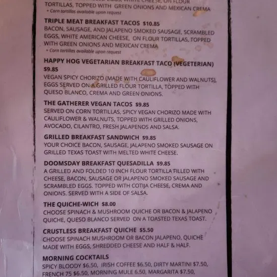 Menu 2