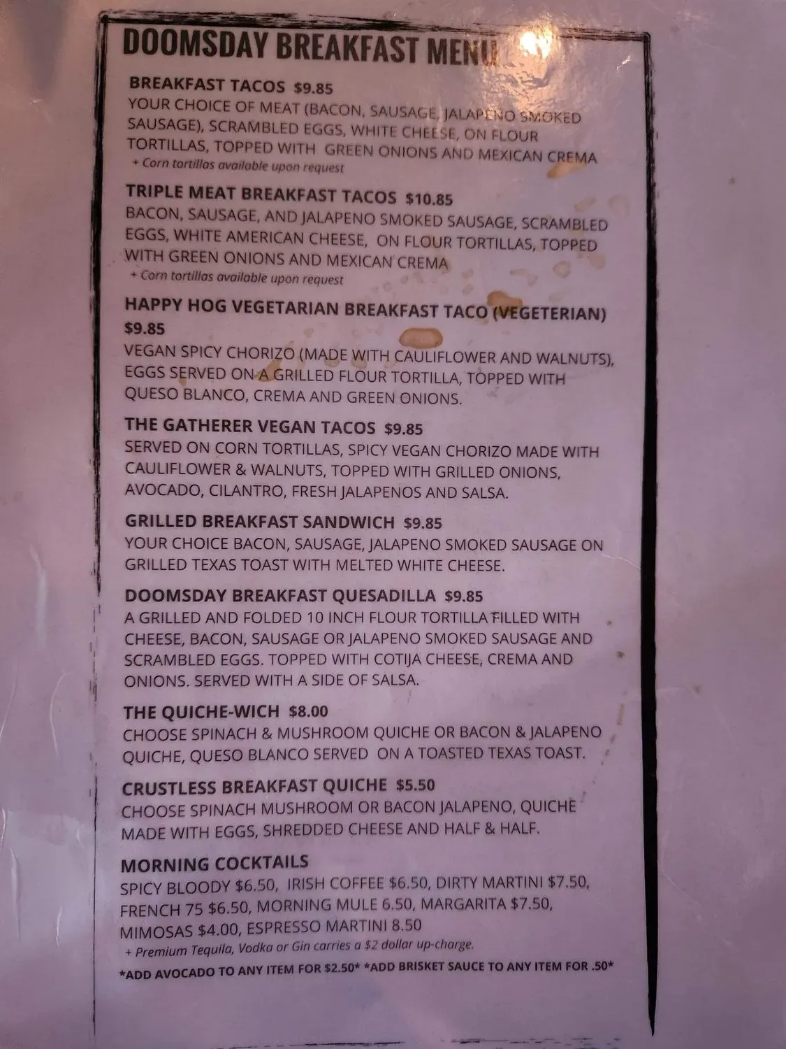 Menu 2