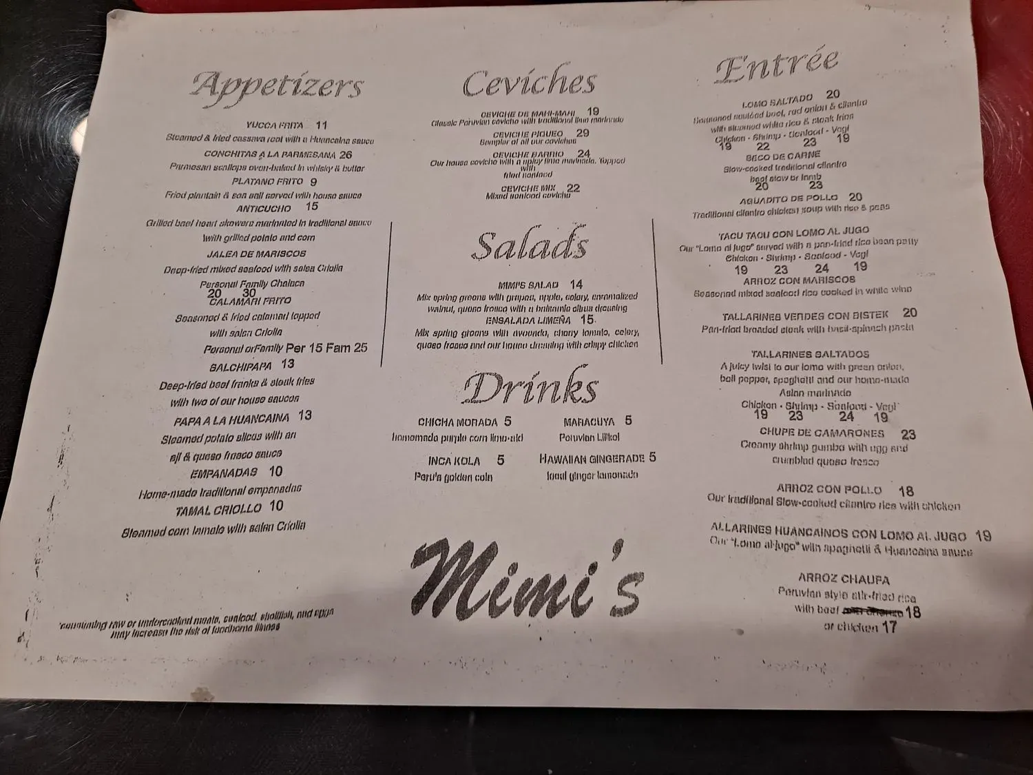 Menu 5