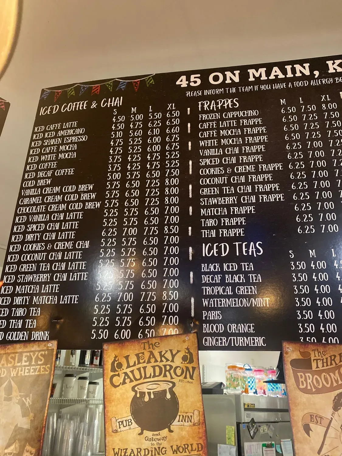 45 On Main - Ice Cream, Coffee, Chocolate, Candy and Gifts Menu ...