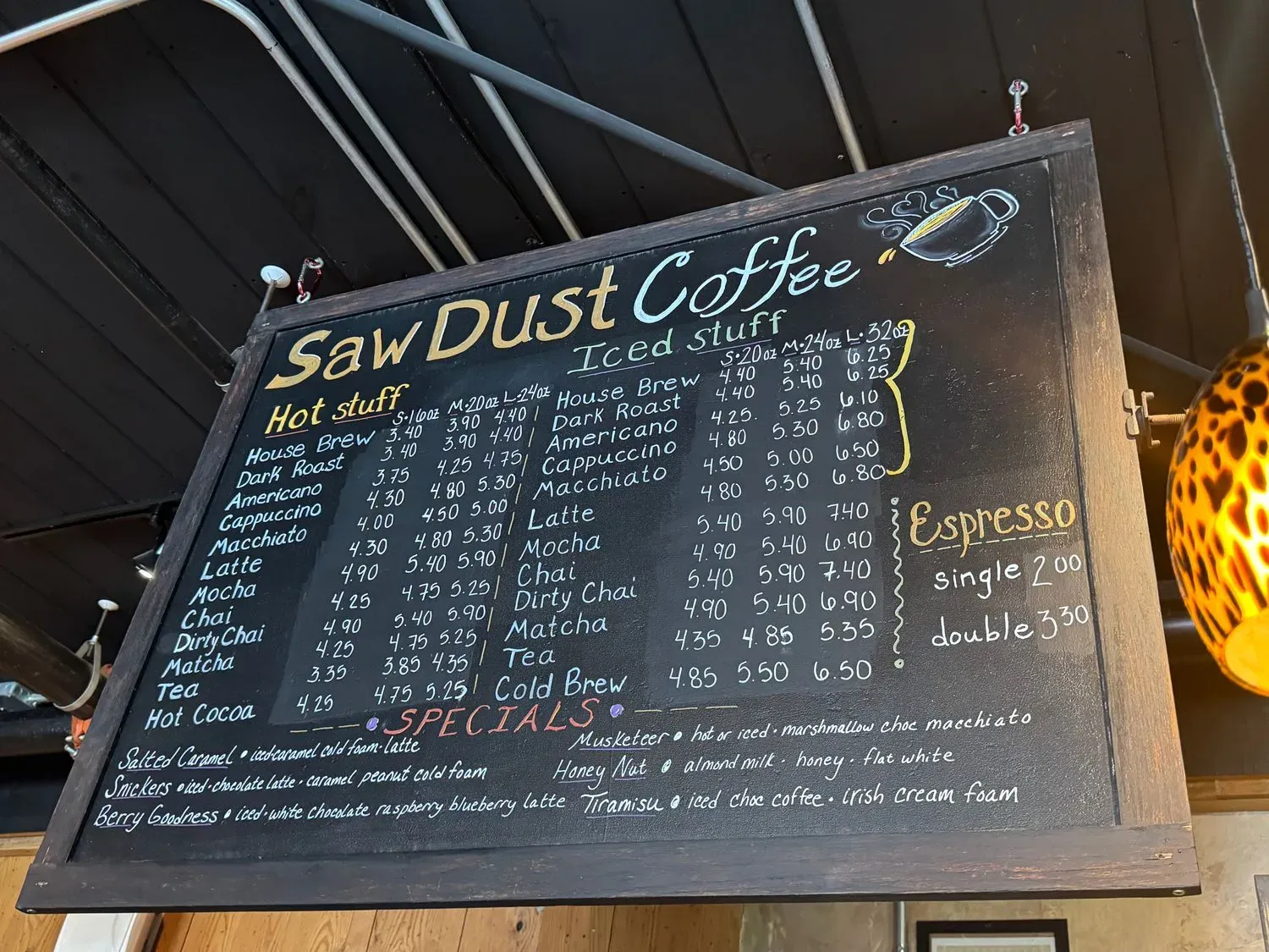 Saw Dust Coffee House & Dessert Bar Menu - Updated October 2025