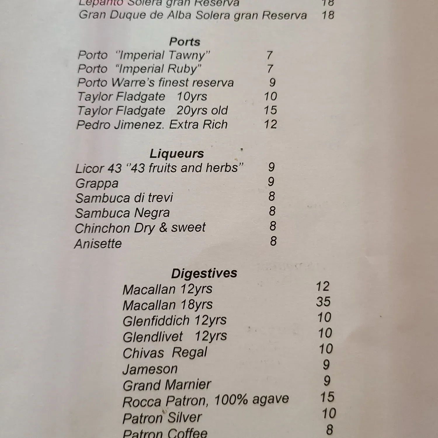 Menu 1