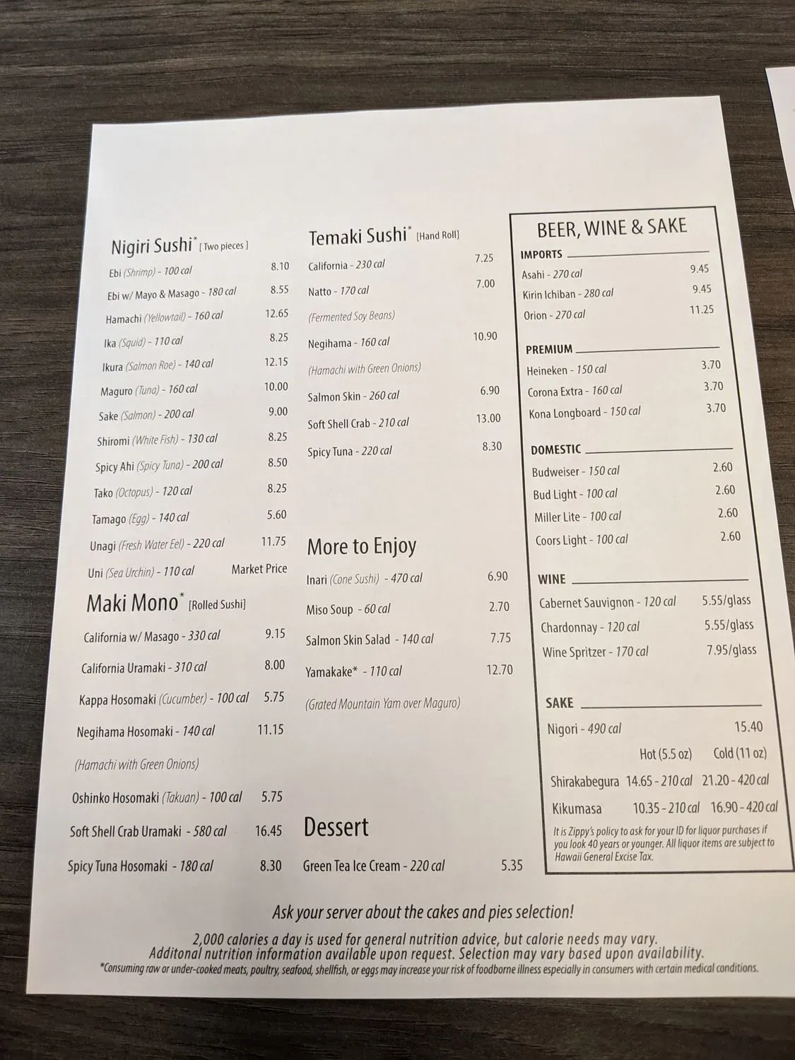 Menu 1