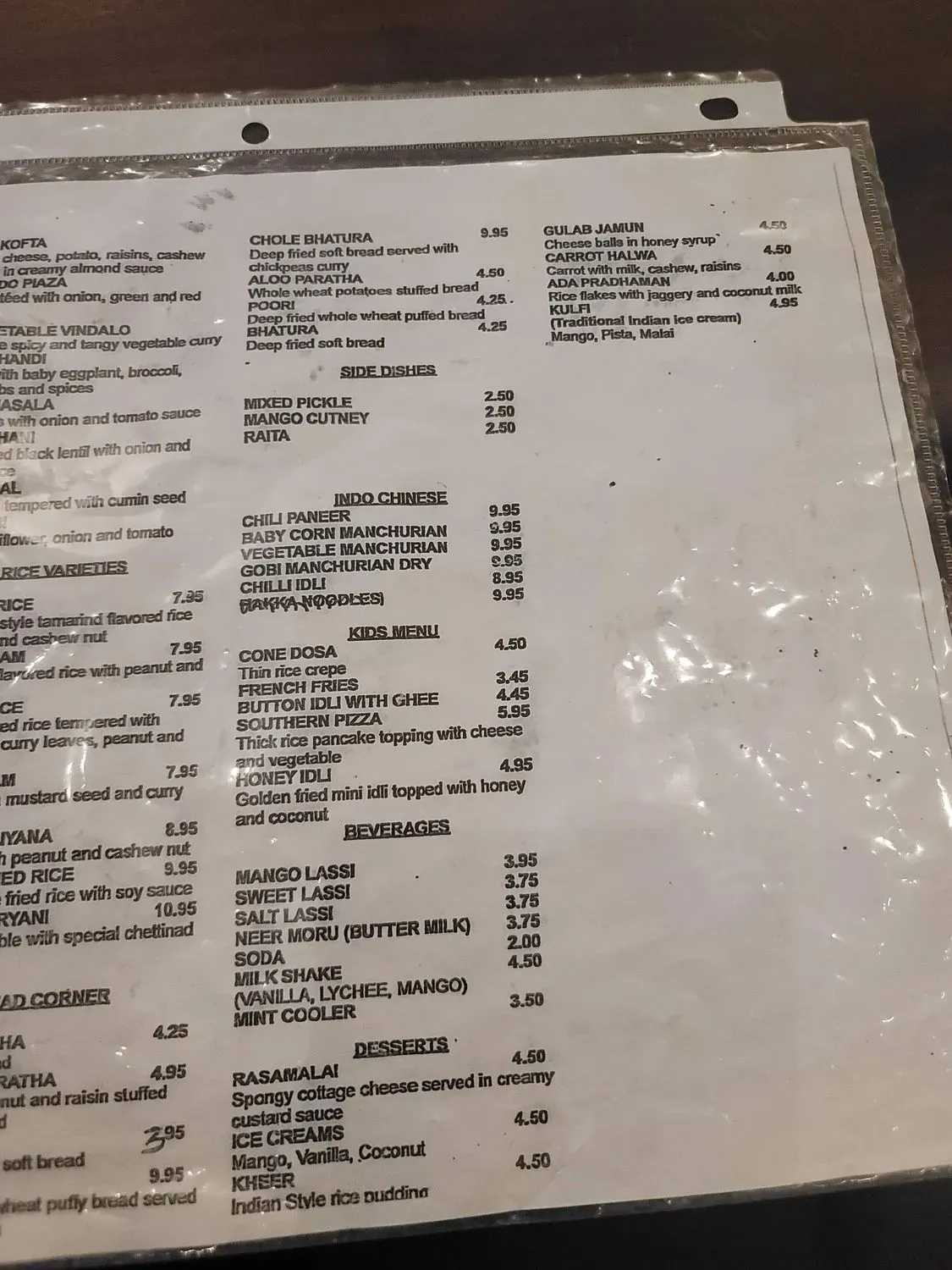 Menu 5