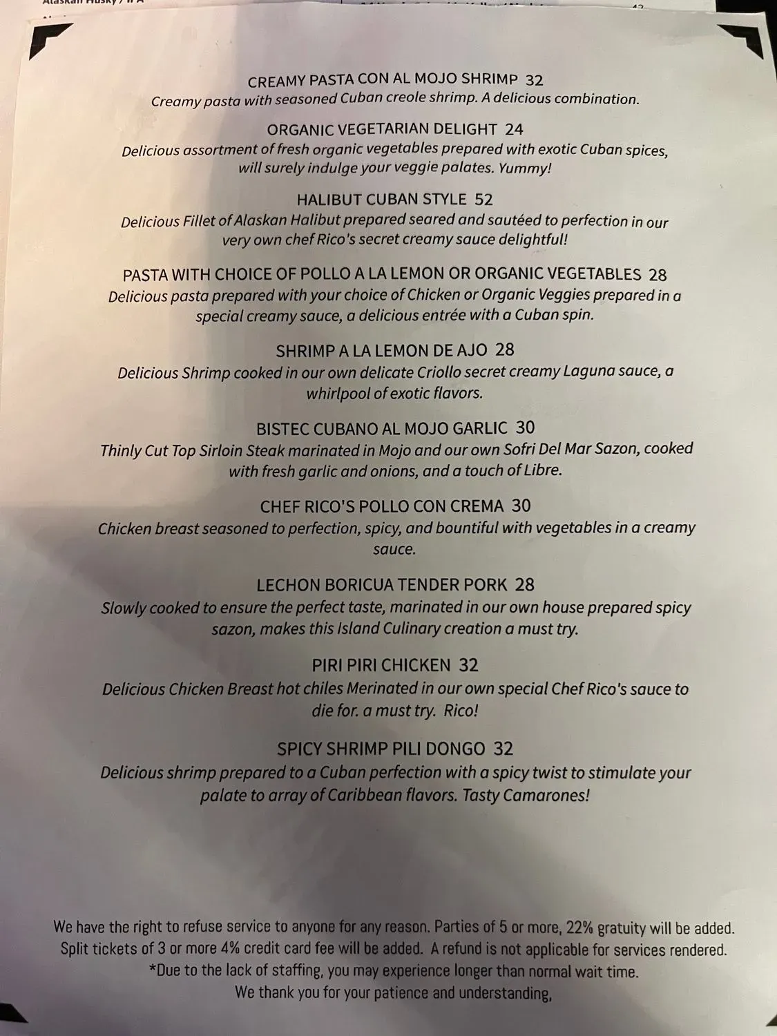 Menu 3