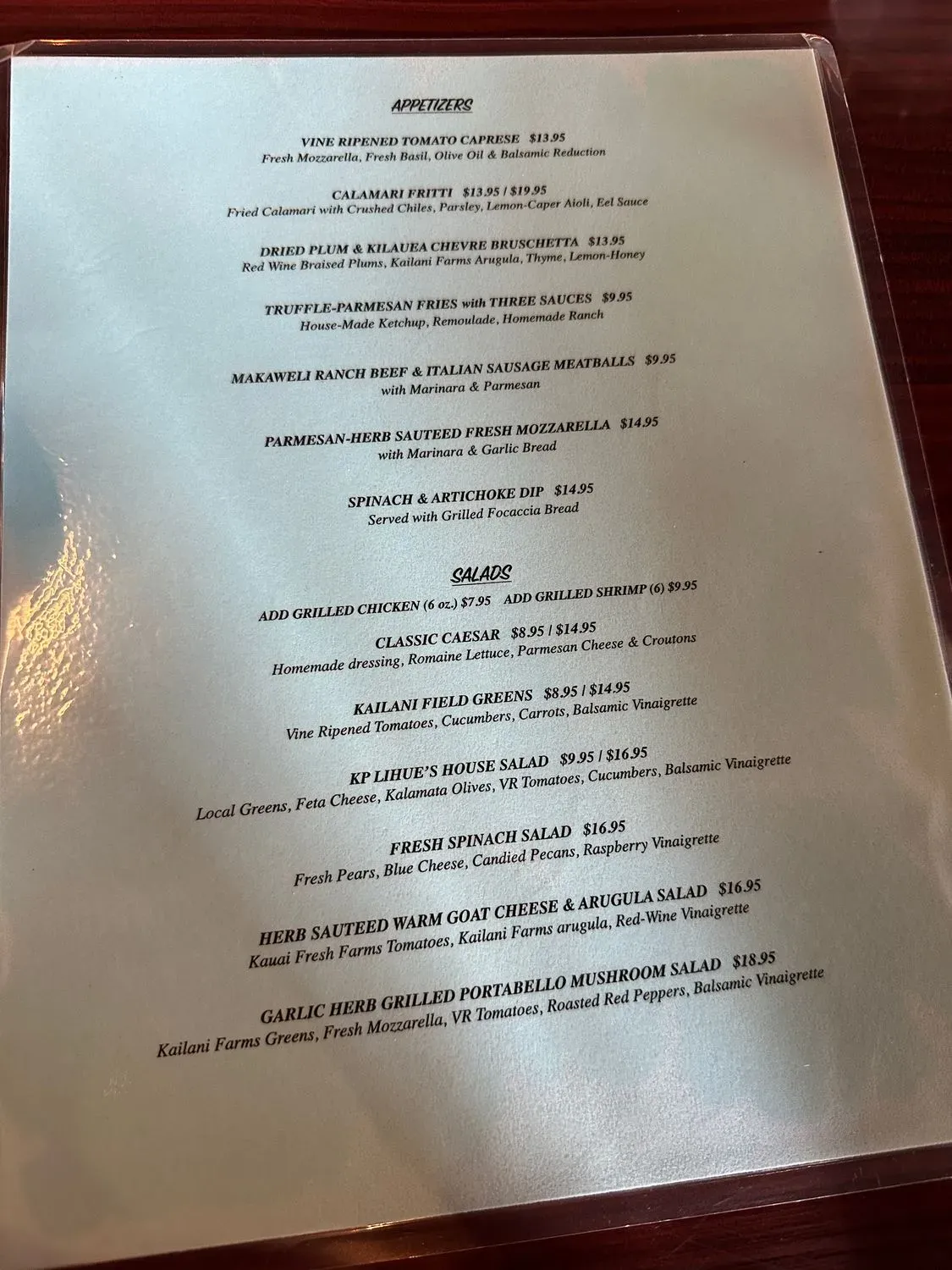 Menu 1