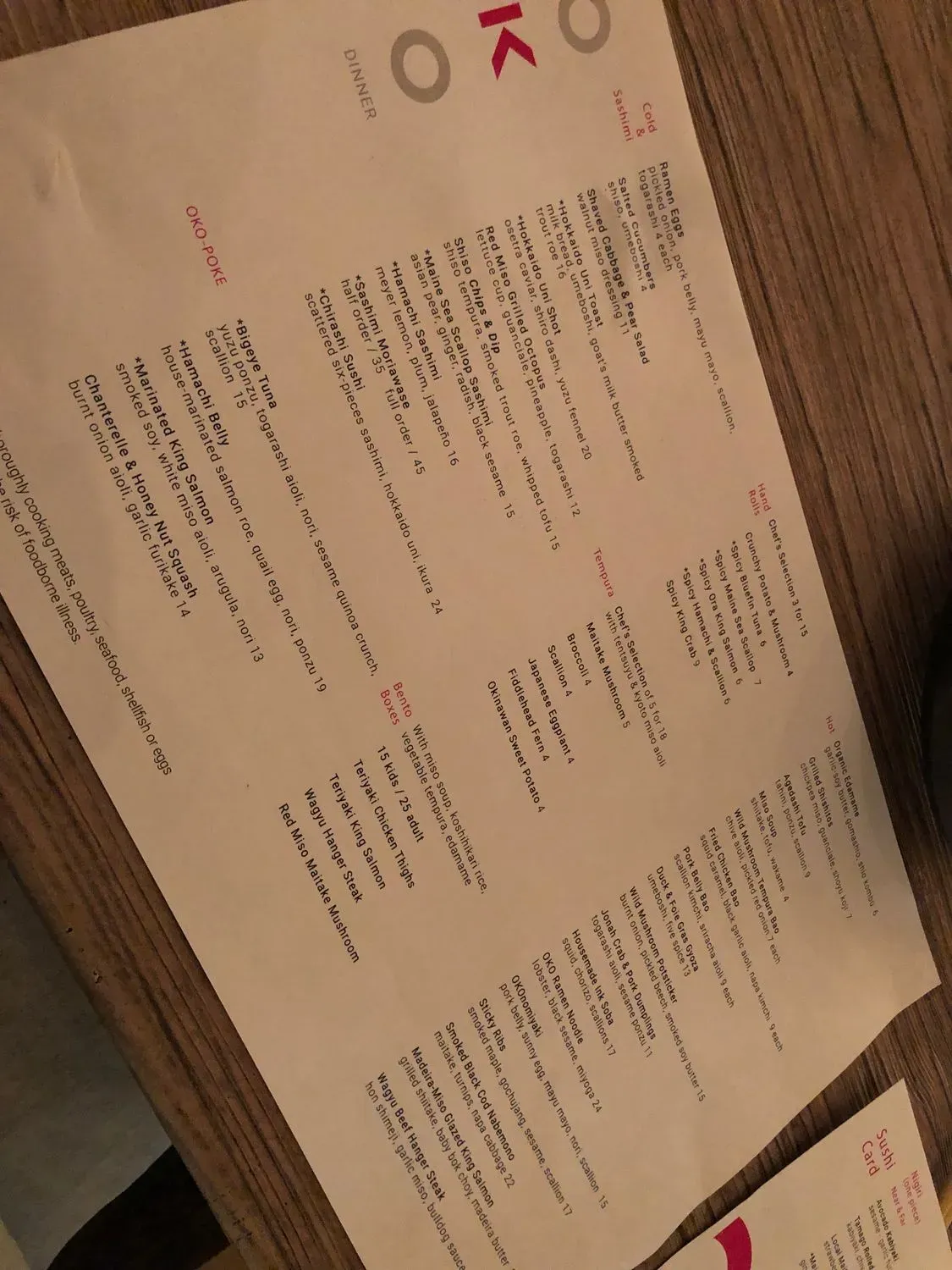 Menu 4