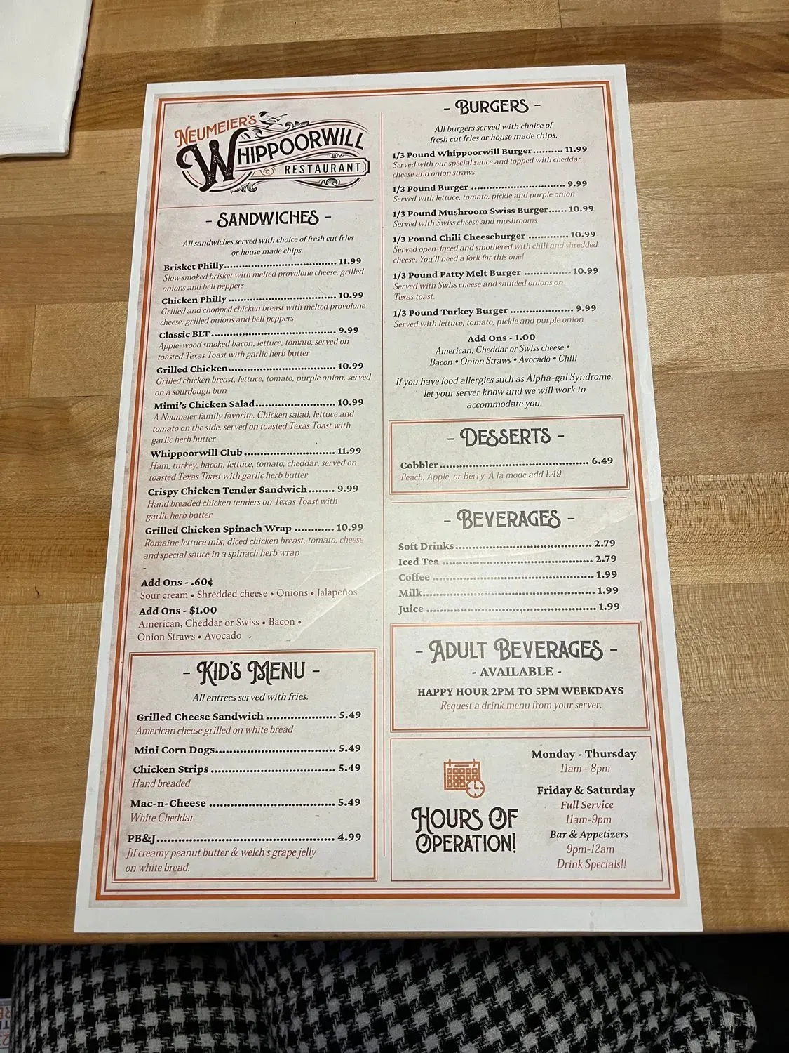 Menu 2
