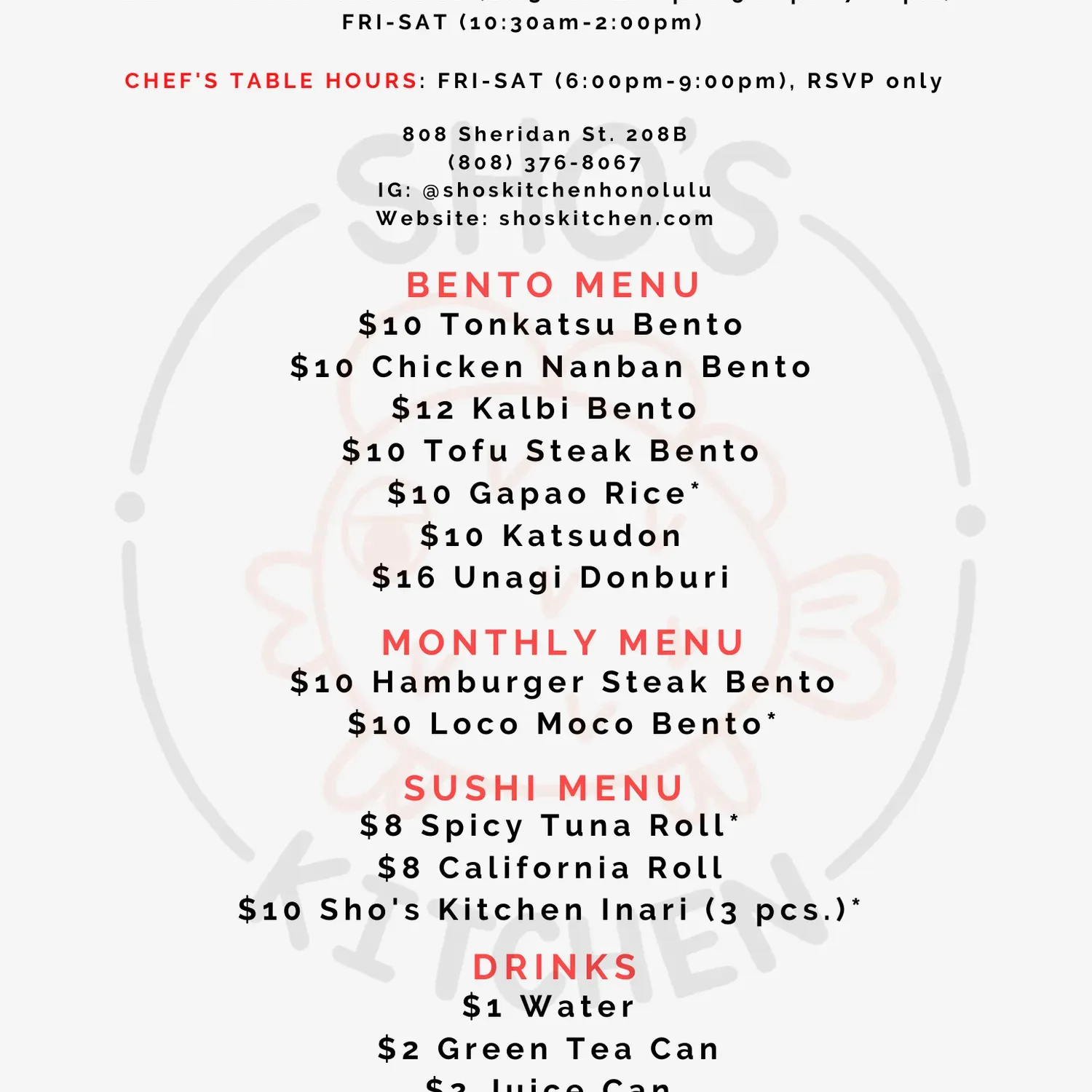 Menu 1