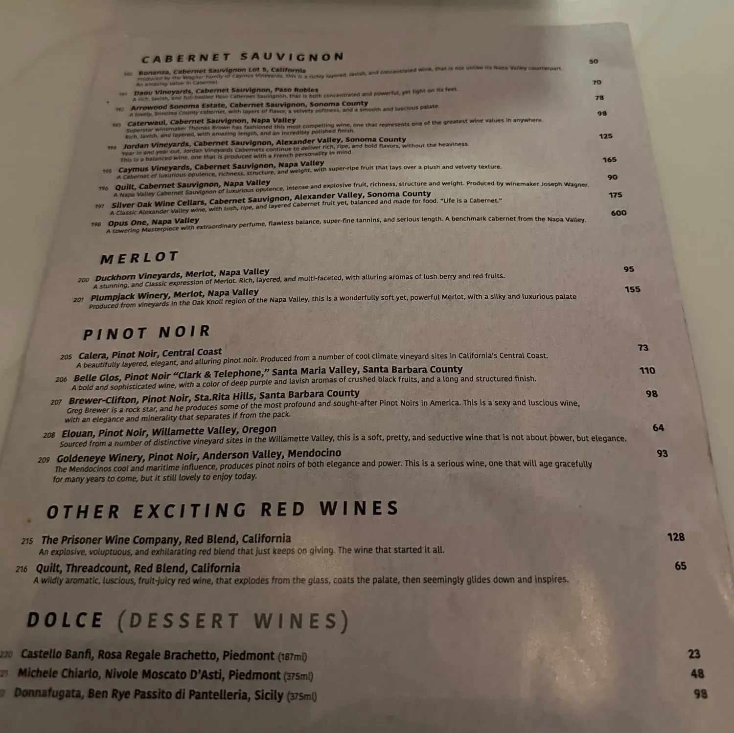 Menu 5