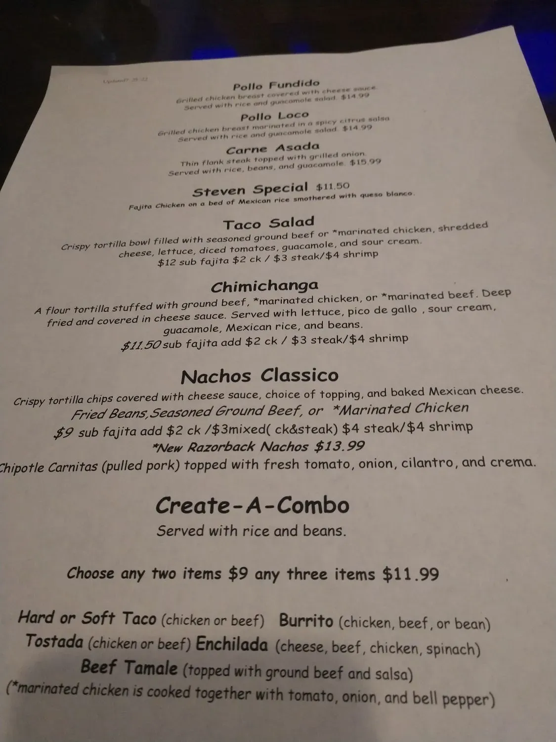 Menu 4