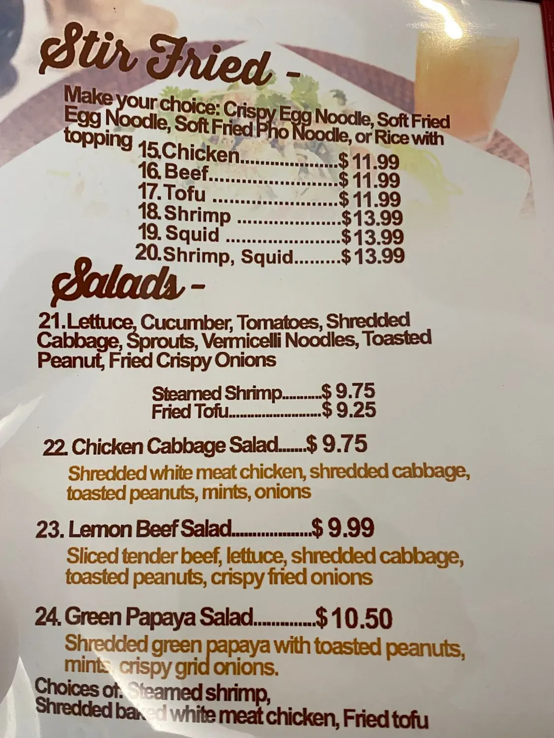 Menu 2