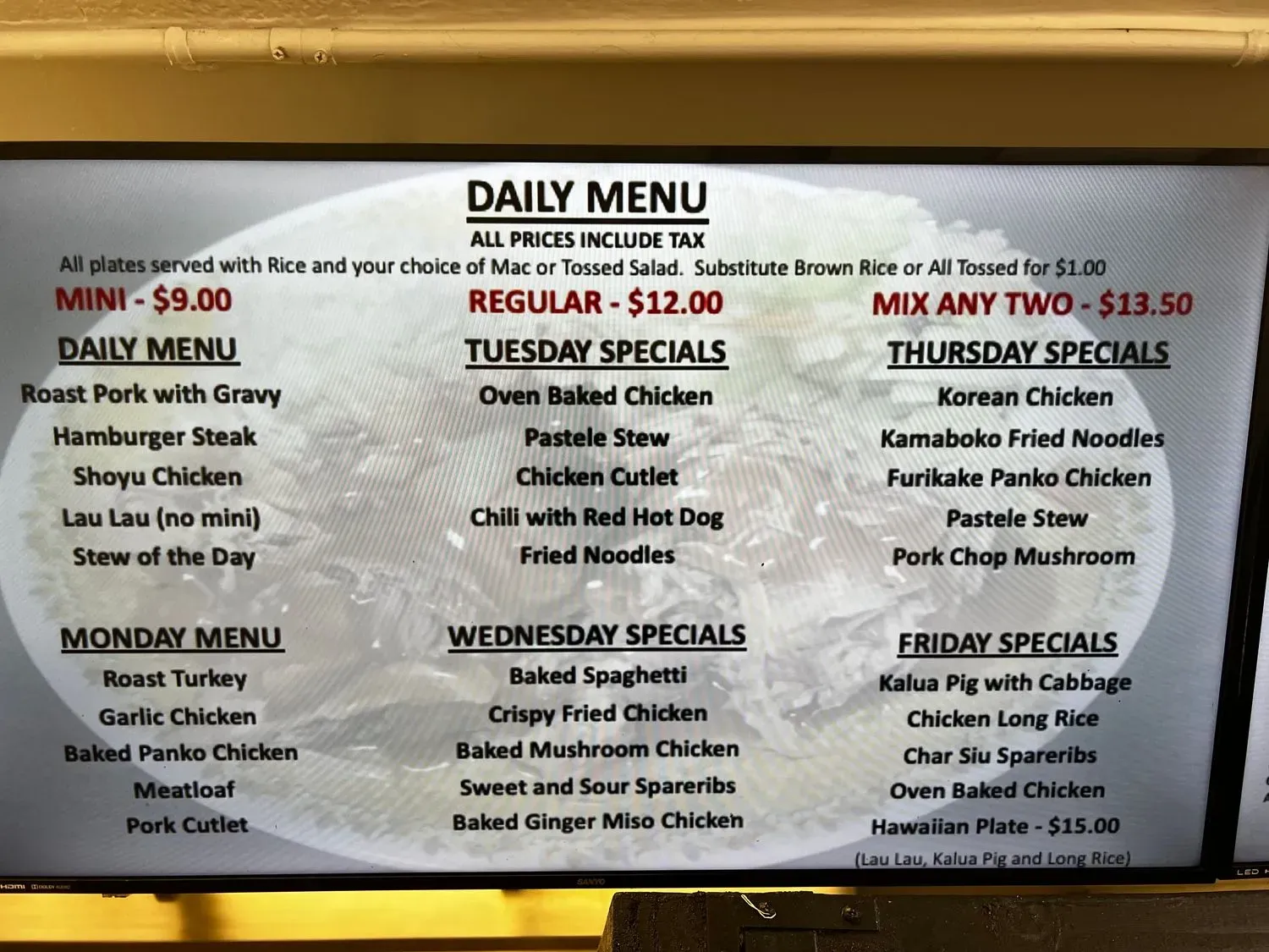 Menu 2