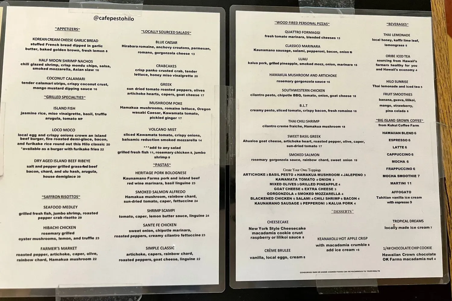 Menu 1