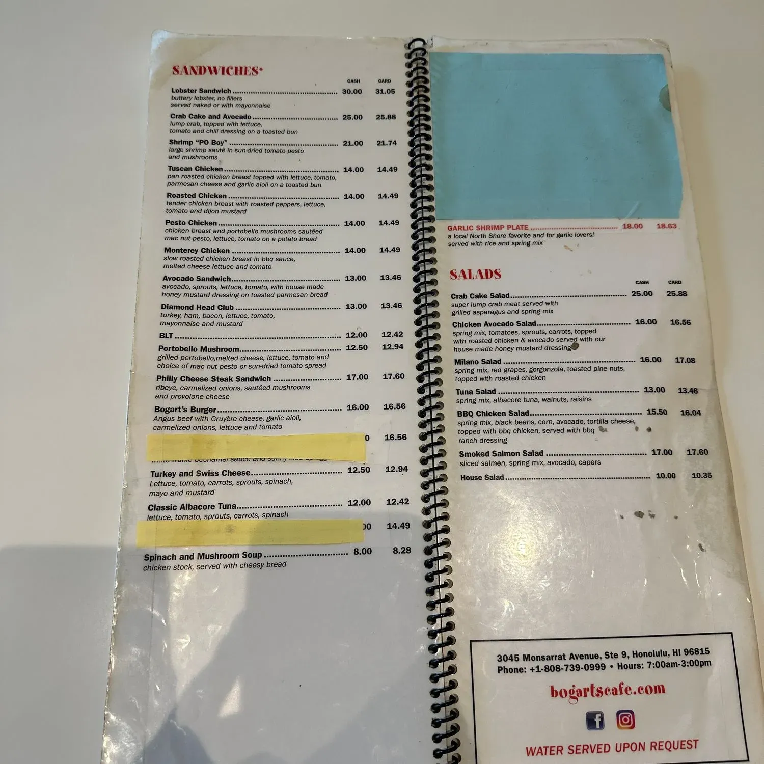 Menu 4