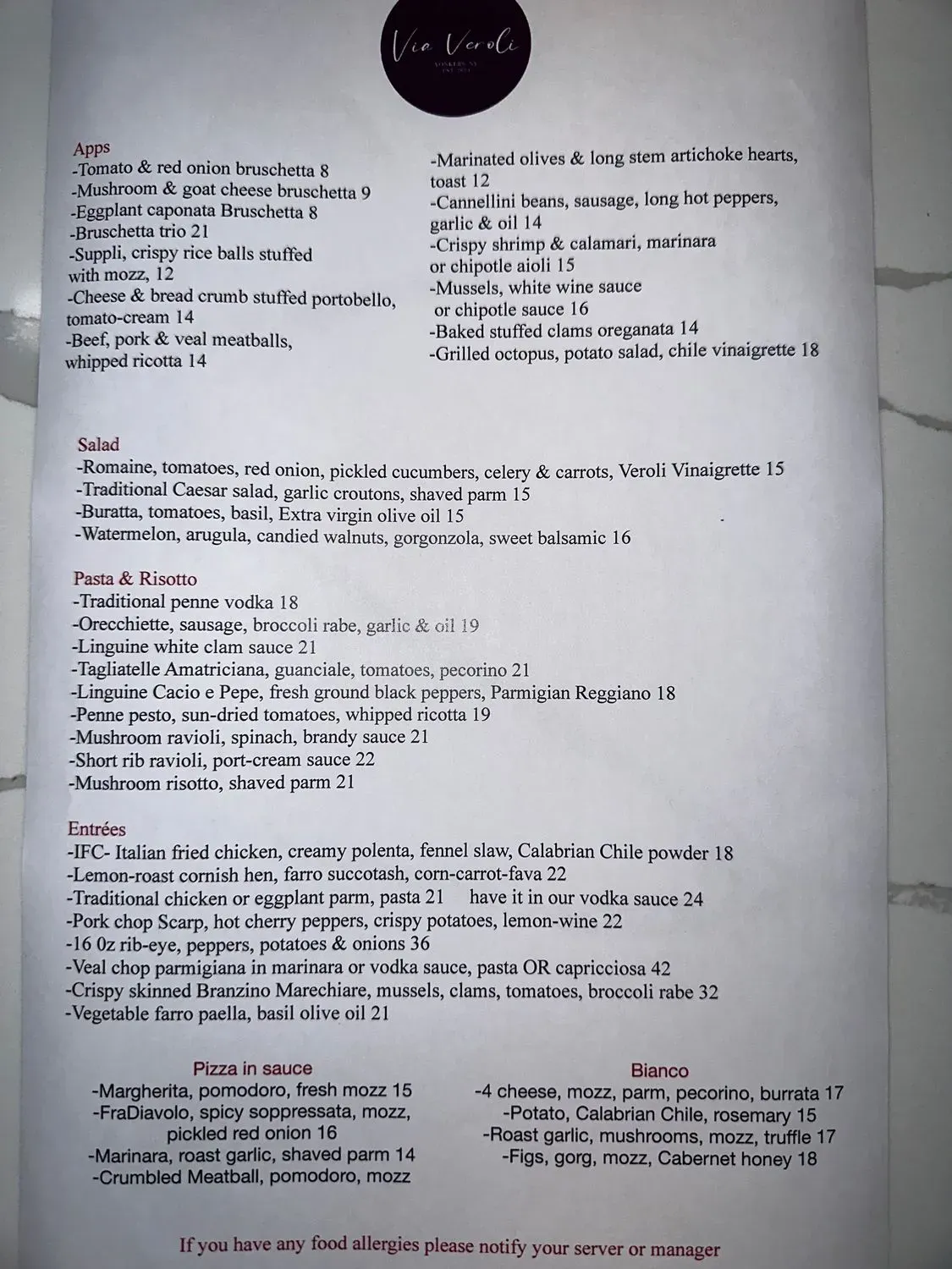 Menu 2