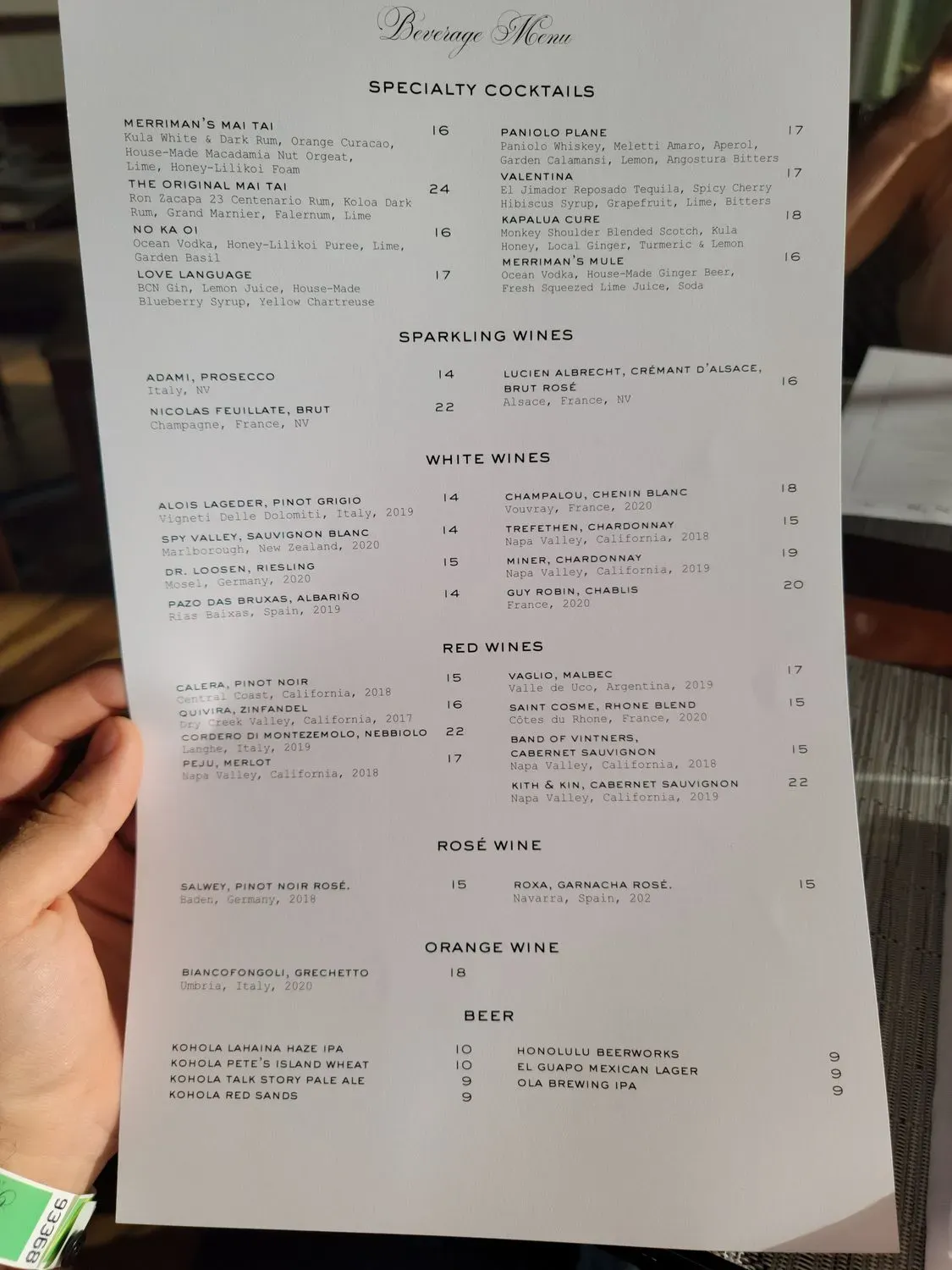 Menu 5