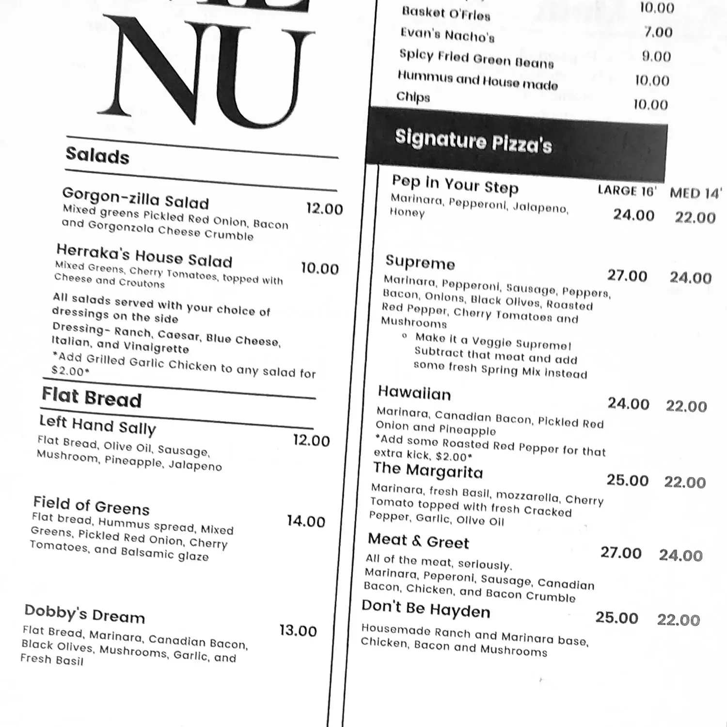 Menu 2