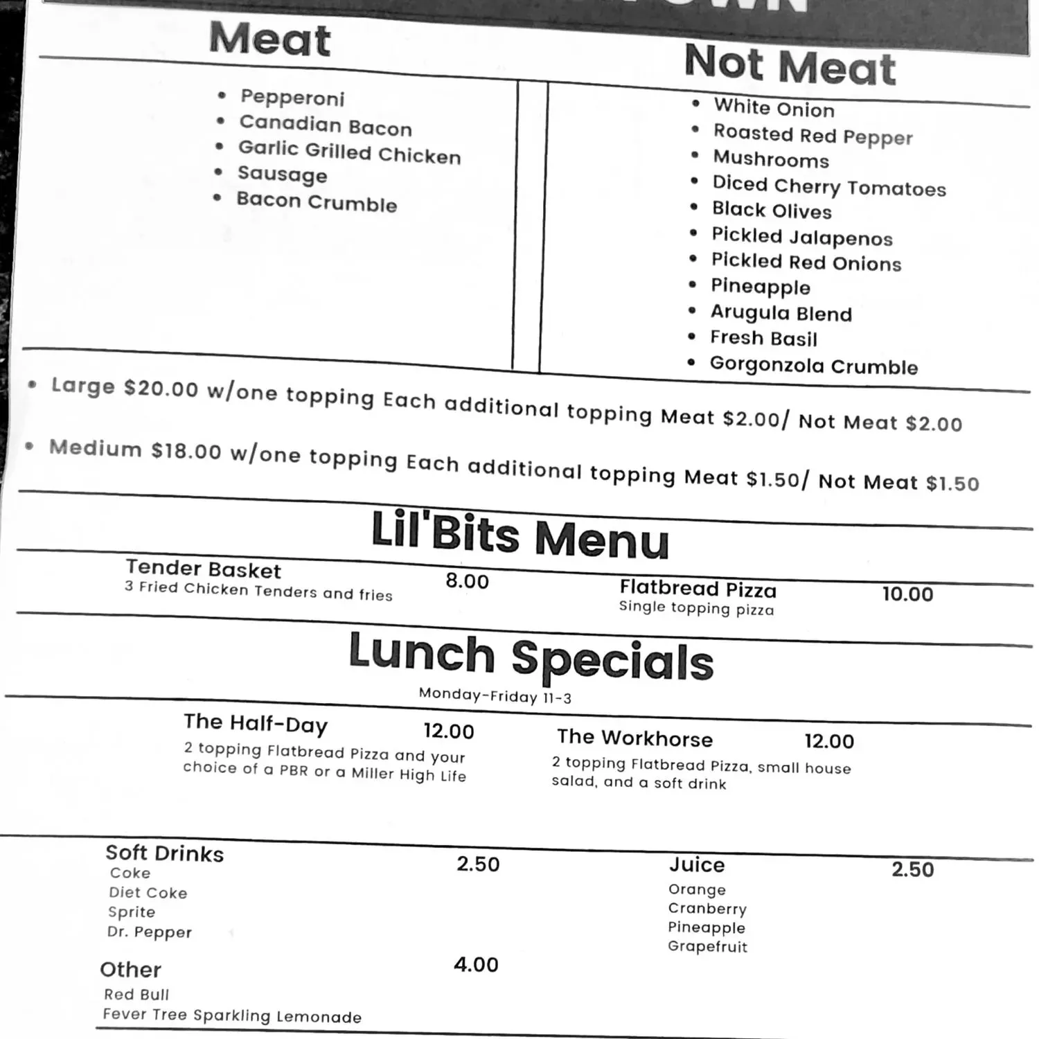 Menu 1