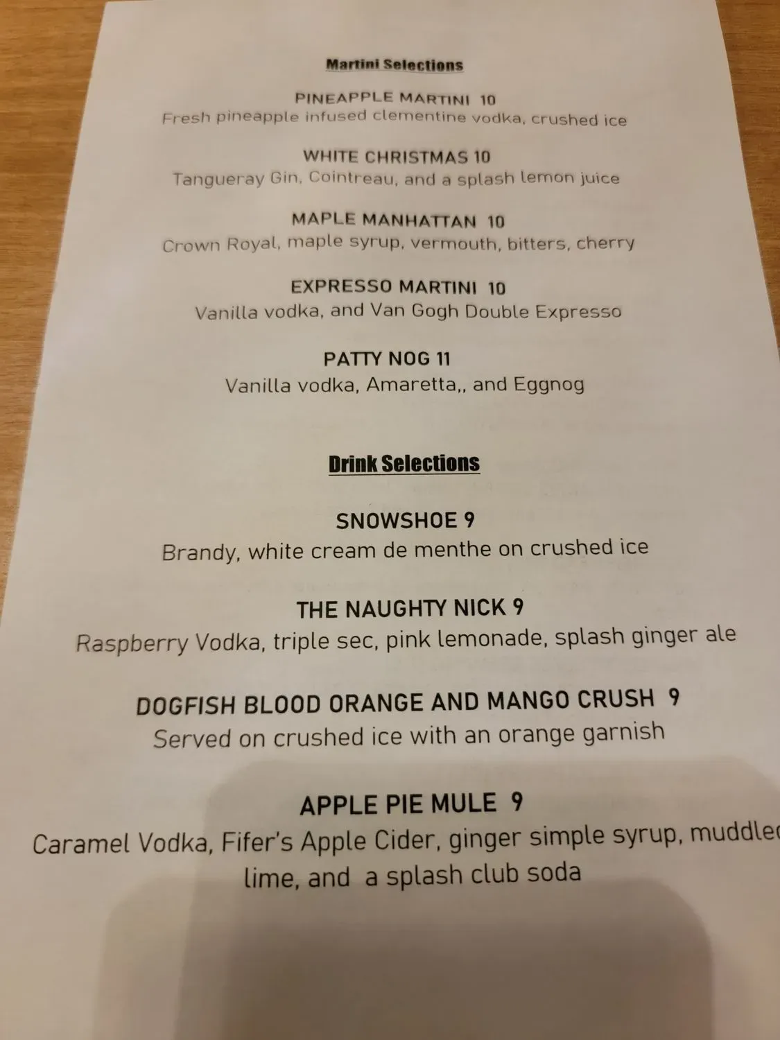 Menu 6