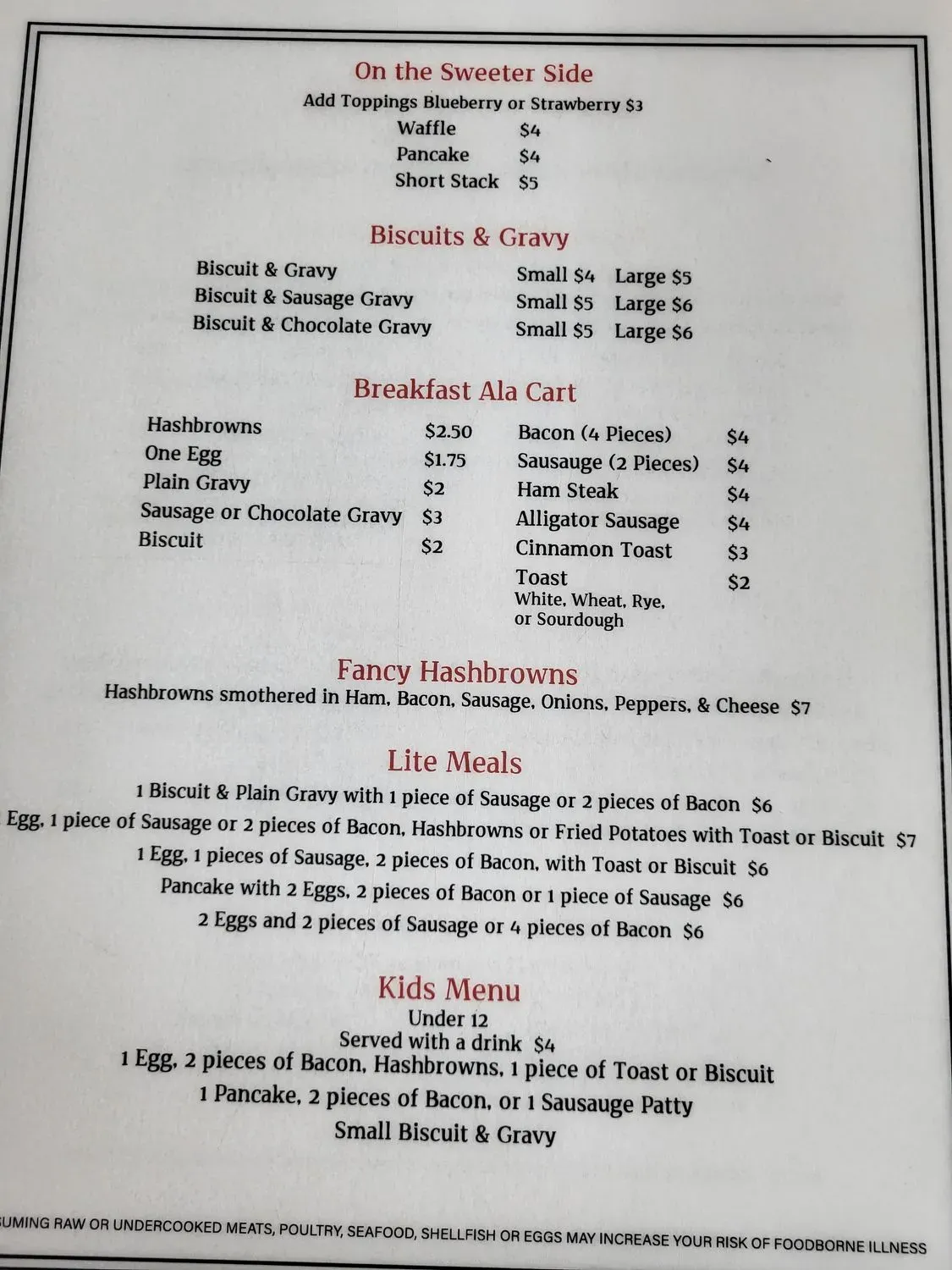 Menu 5