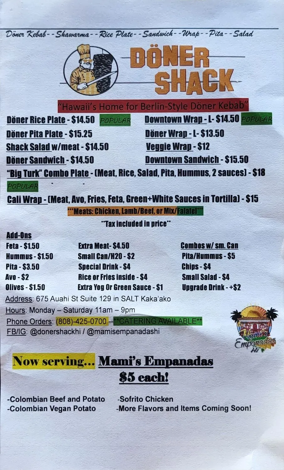 Menu 2