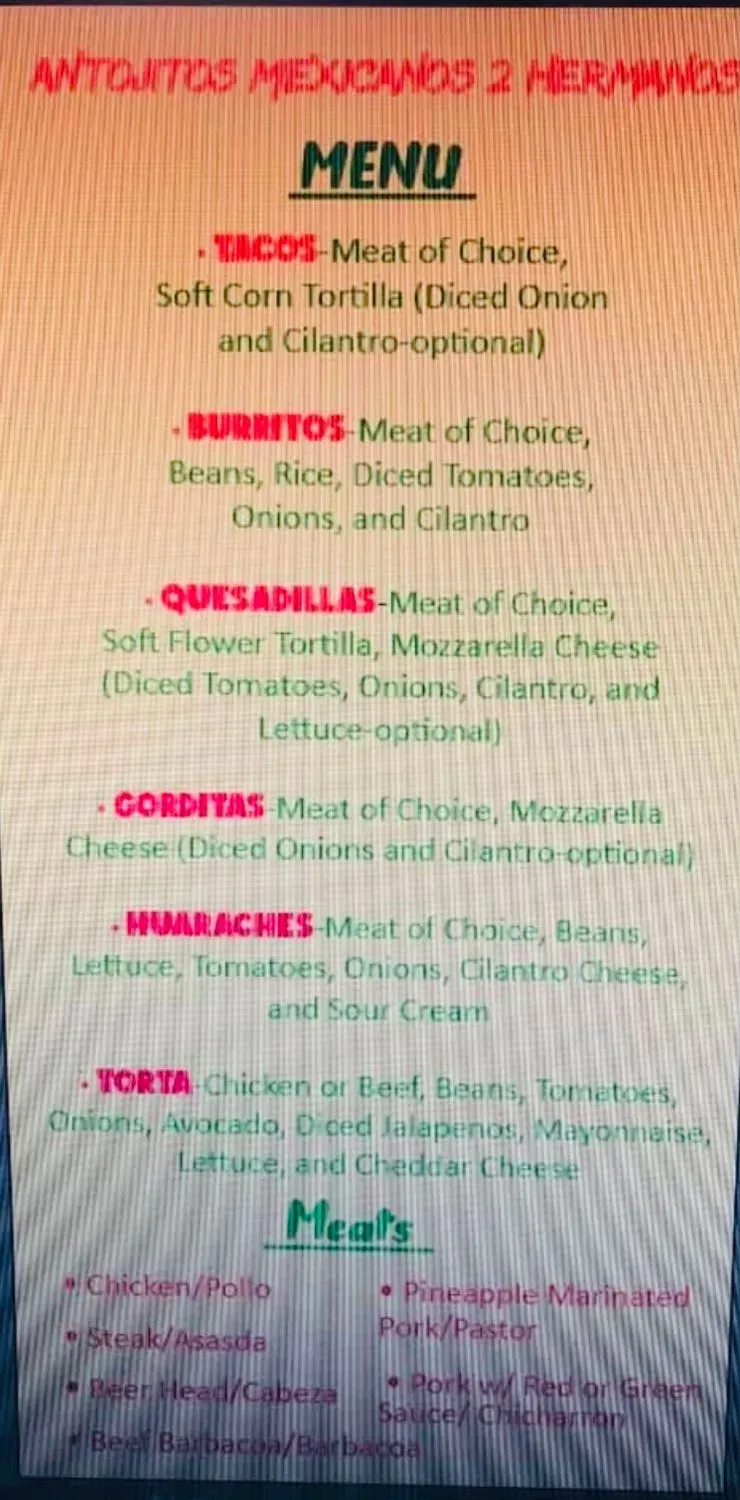 Menu 2