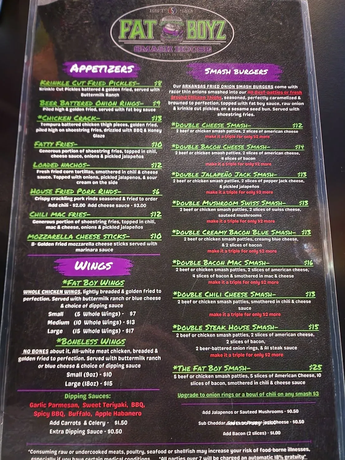 Menu 5