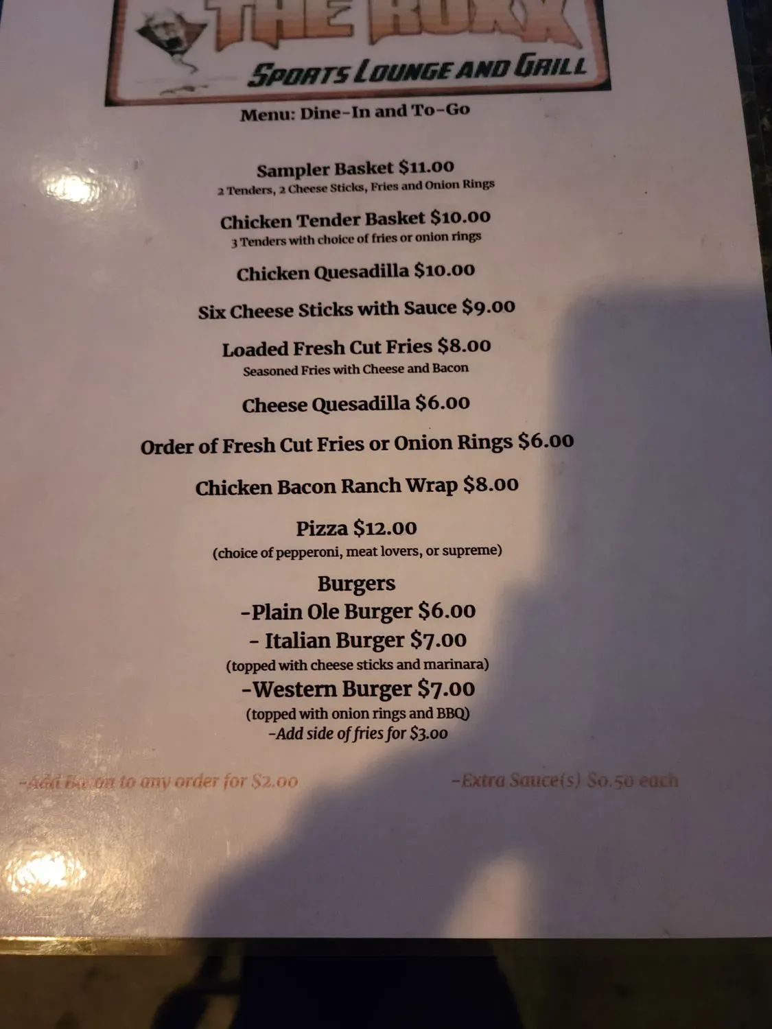 Menu 2